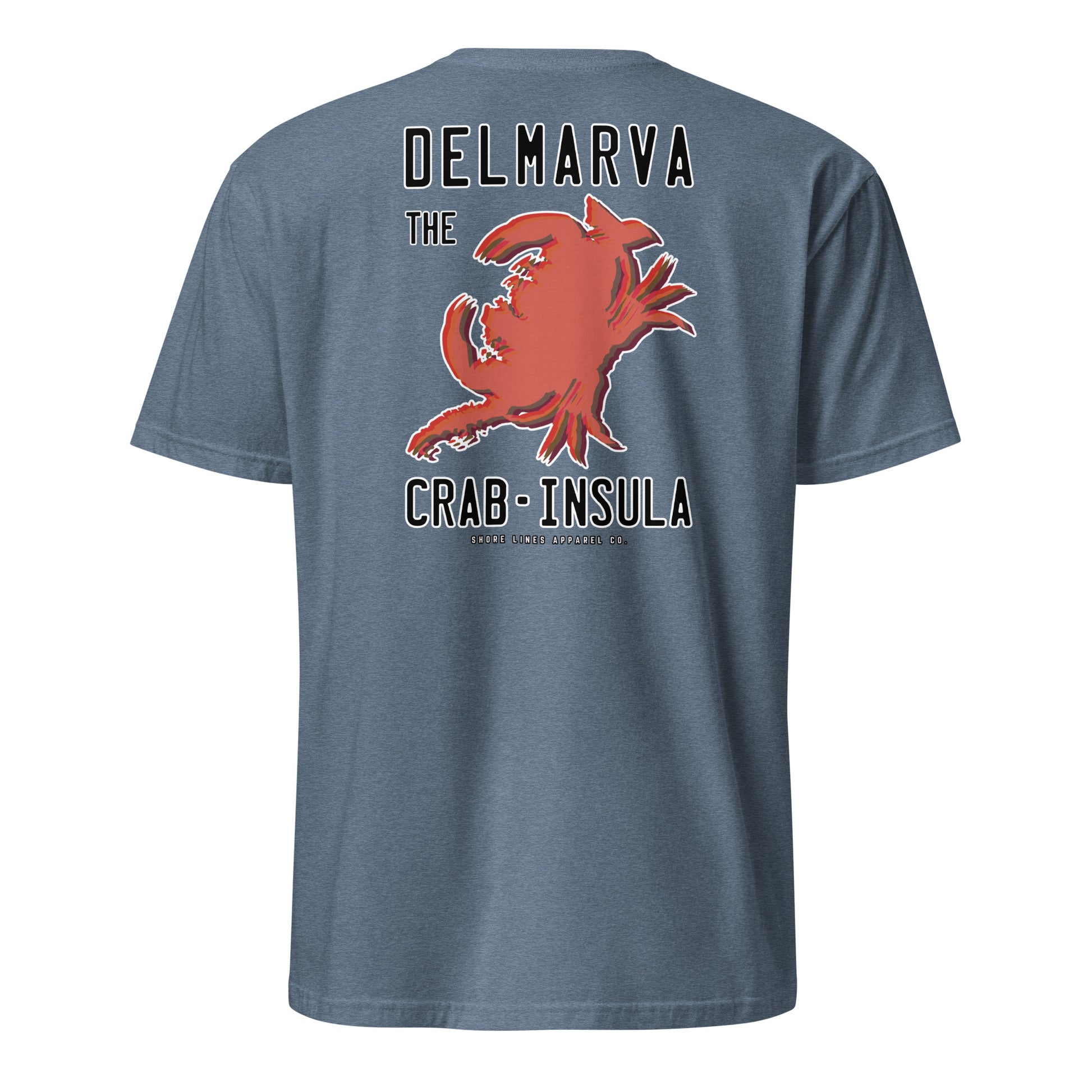 Crabinsula | SS-heatherindigo-Shore Lines Apparel Co.