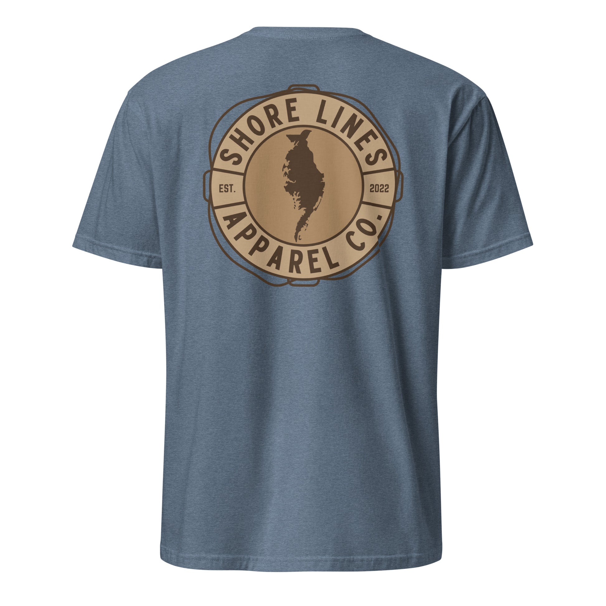 Shore Lines Espresso | SS-heatherindigo-Shore Lines Apparel Co.