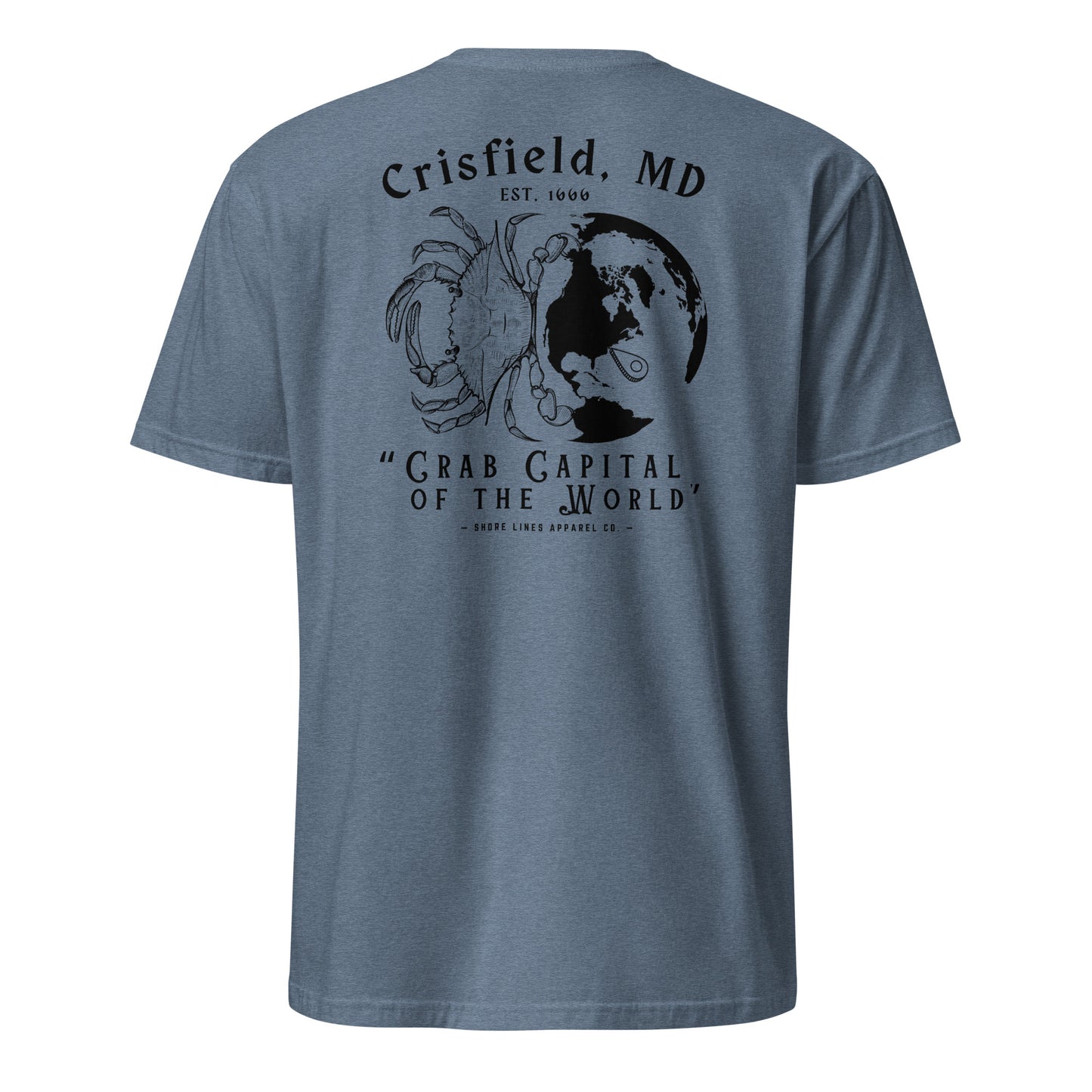 Crisfield | SS-heatherindigo-Shore Lines Apparel Co.