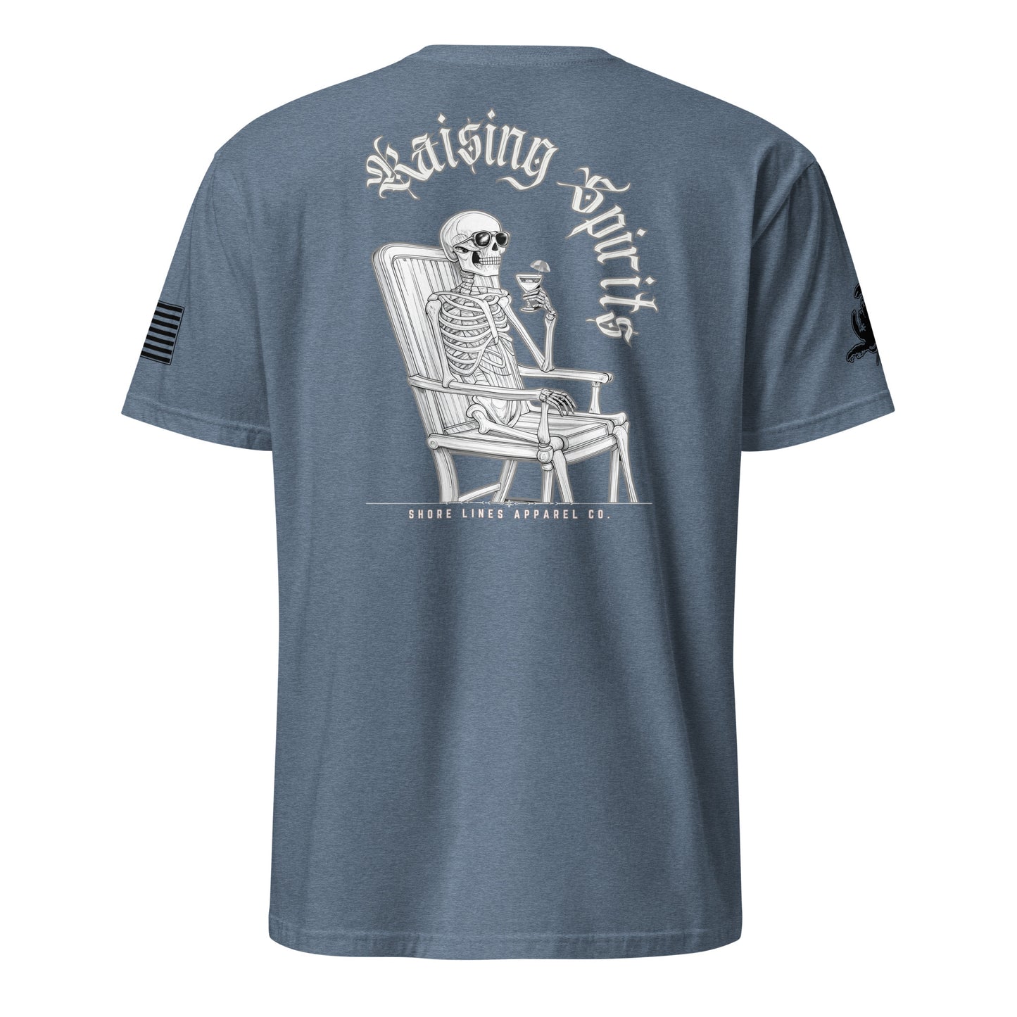 Raising Spirits | Short Sleeve P-heatherindigo-Shore Lines Apparel Co.