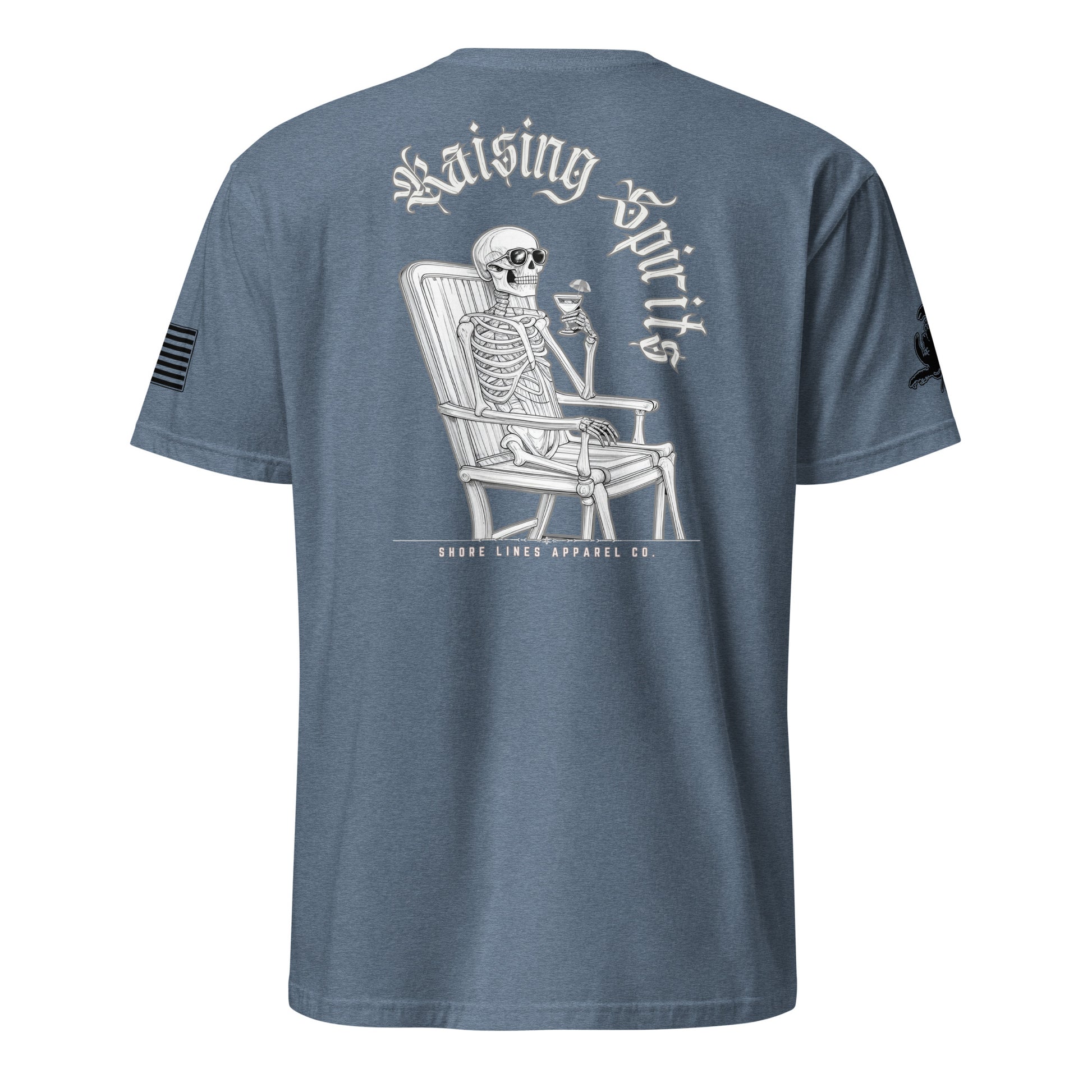 Raising Spirits | Short Sleeve P-heatherindigo-Shore Lines Apparel Co.