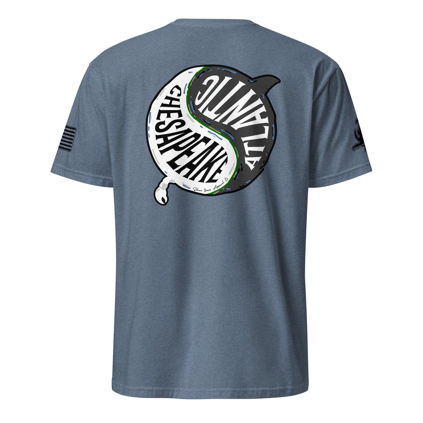 Chesapeake Atlantic | Short Sleeve P-heatherindigo-Shore Lines Apparel Co.™