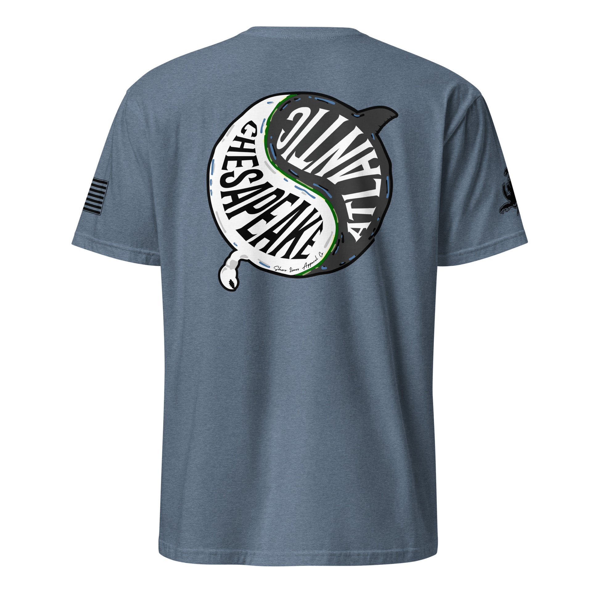 Chesapeake Atlantic | Short Sleeve P-heatherindigo-Shore Lines Apparel Co.™