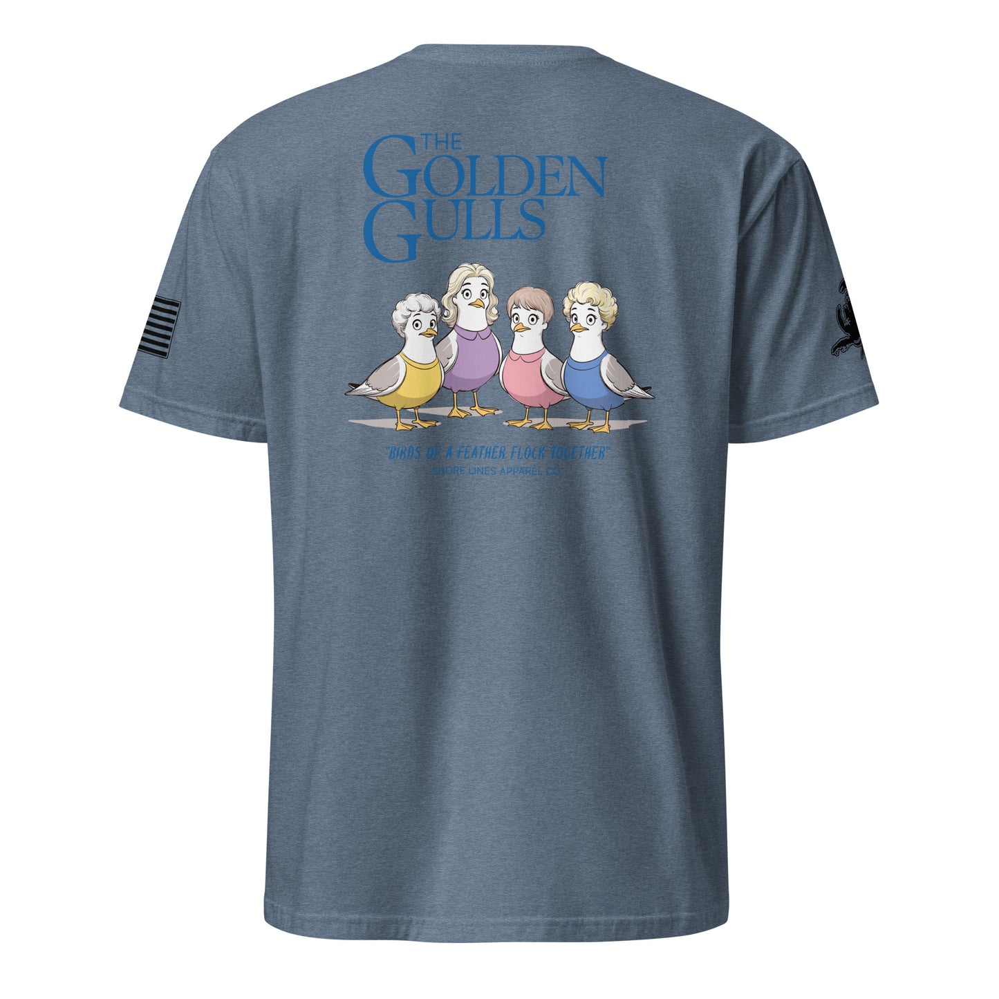 The Golden Gulls | Short Sleeve P-heatherindigo-Shore Lines Apparel Co.™