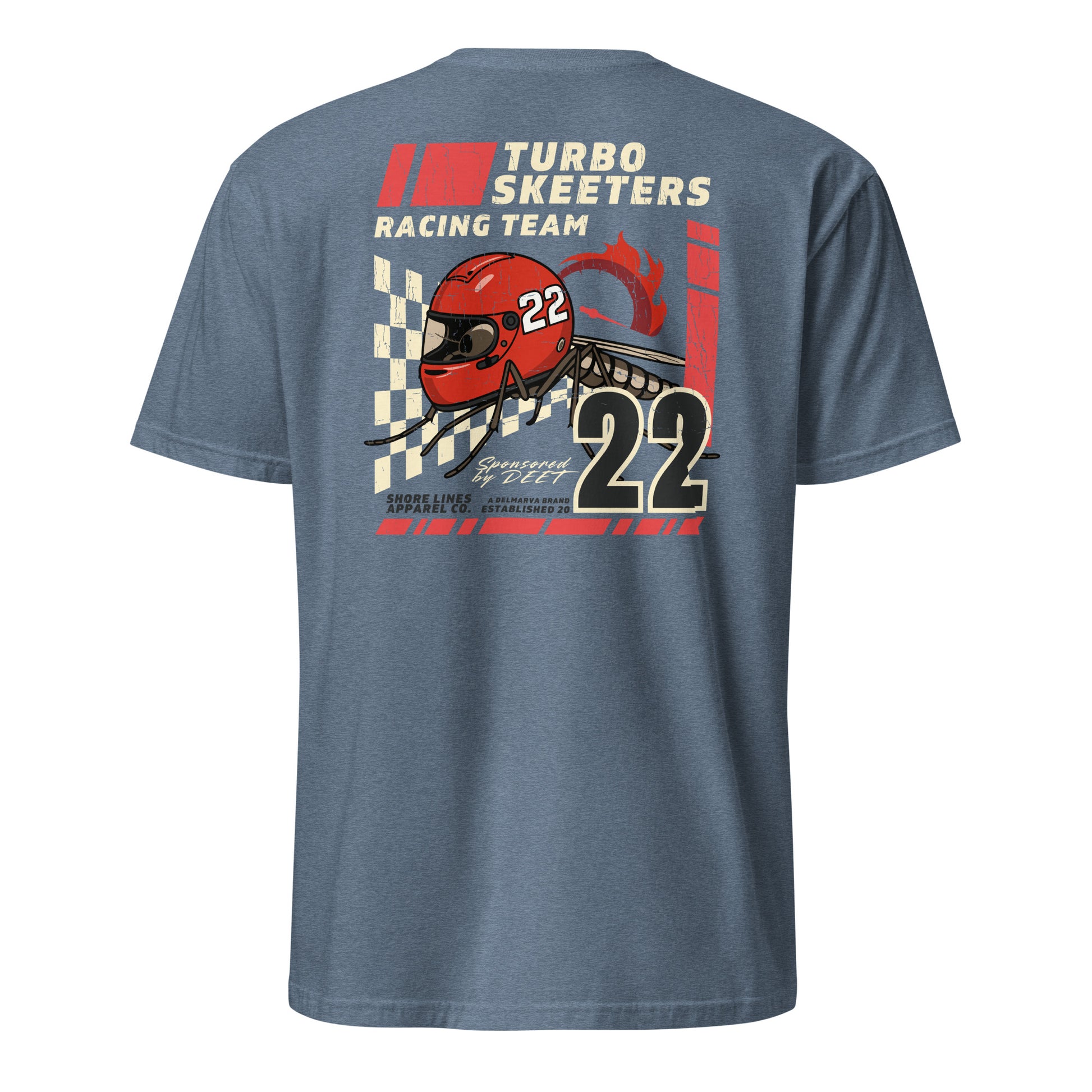 Turbo Skeeters | Short Sleeve-heatherindigo-Shore Lines Apparel Co.™