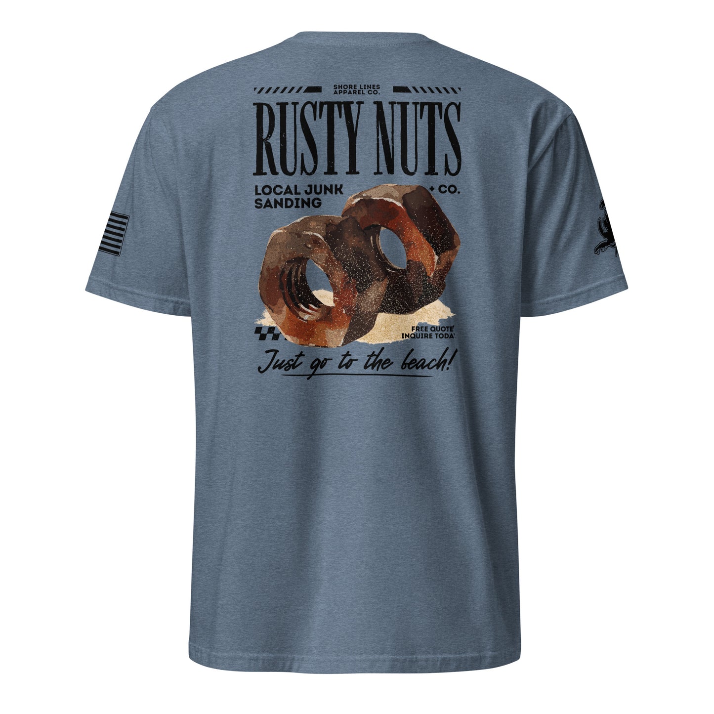 Rusty Nuts | Short Sleeve P-heatherindigo-Shore Lines Apparel Co.™