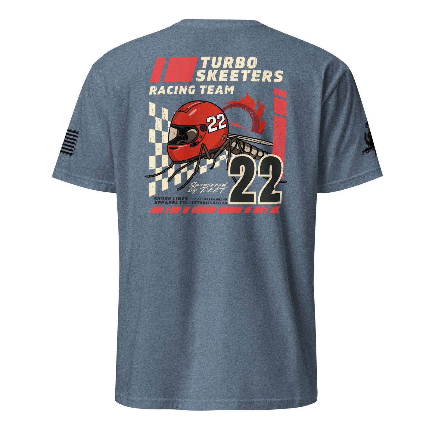 Turbo Skeeters | Short Sleeve P-heatherindigo-Shore Lines Apparel Co.™