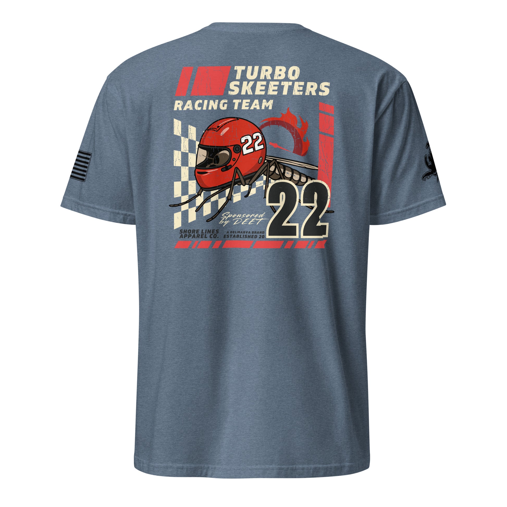 Turbo Skeeters | Short Sleeve P-heatherindigo-Shore Lines Apparel Co.™