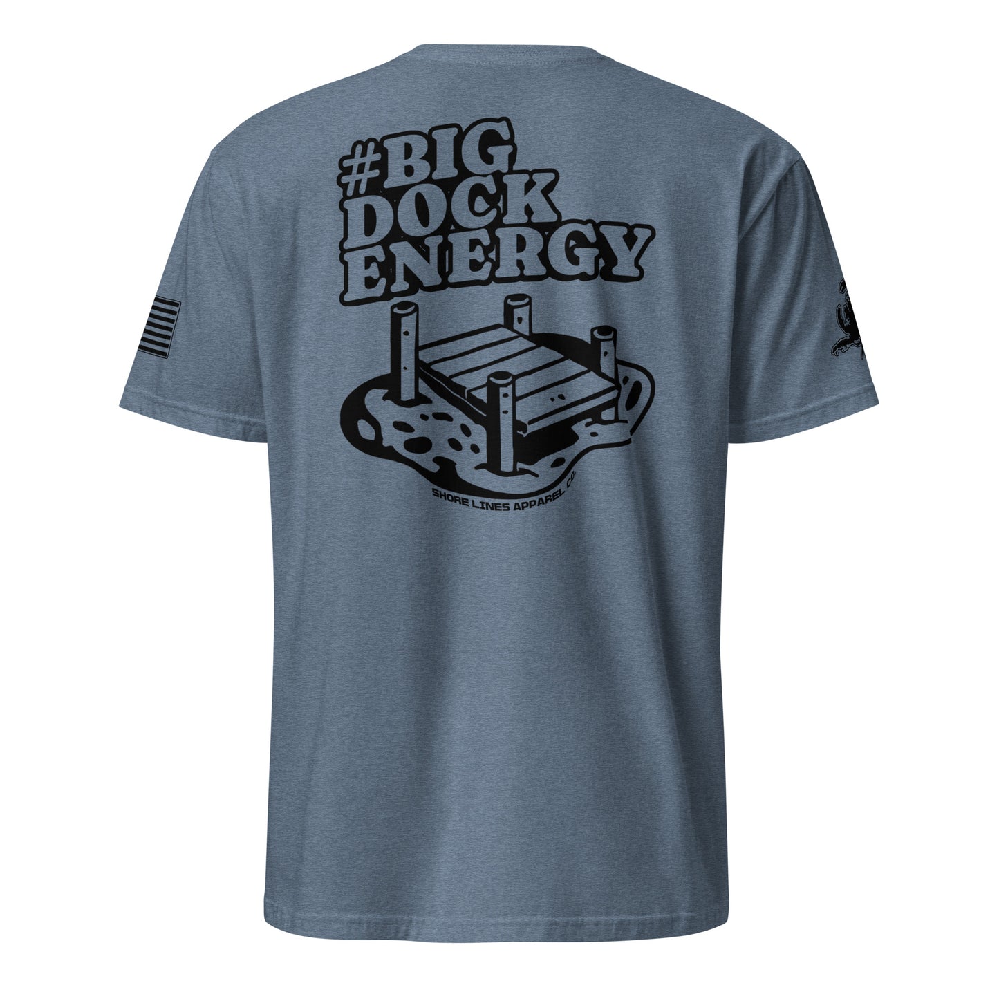 Big Dock Energy | Short Sleeve P-heatherindigo-Shore Lines Apparel Co.™