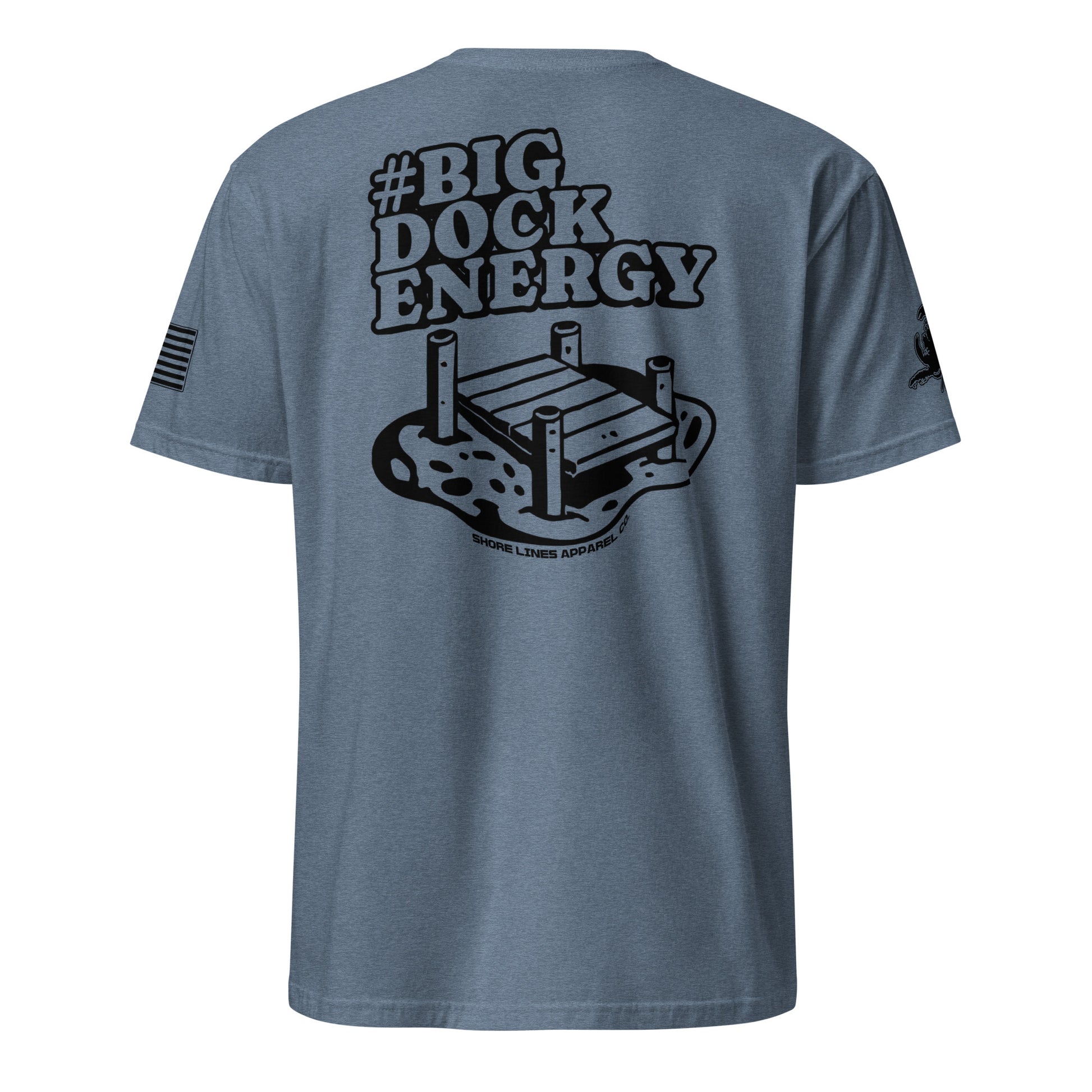 Big Dock Energy | Short Sleeve P-heatherindigo-Shore Lines Apparel Co.™