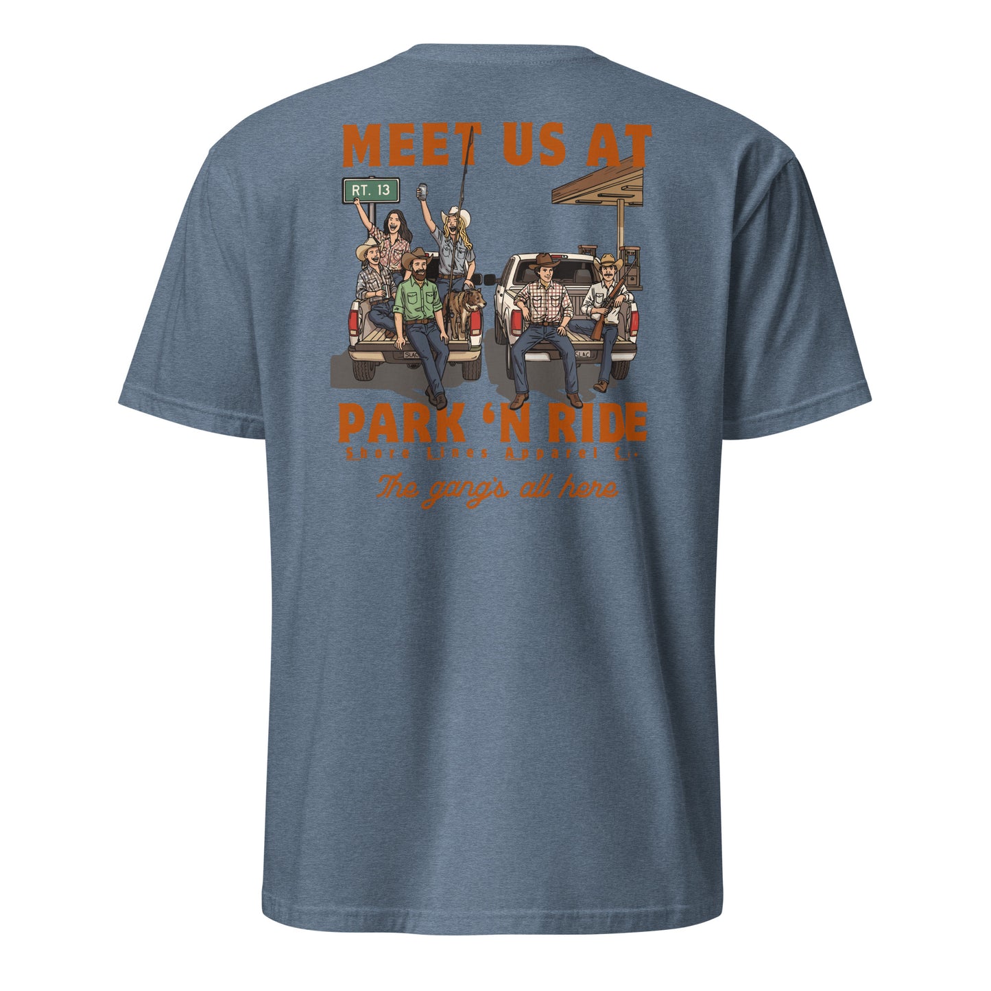Park N Ride | Short Sleeve-heatherindigo-Shore Lines Apparel Co.™