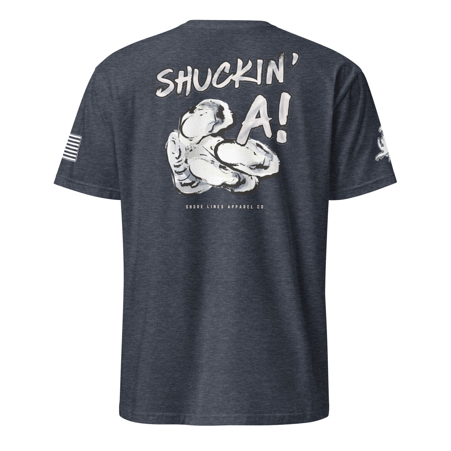 Shuckin A | Core SS P-heathernavy-Shore Lines Apparel Co.