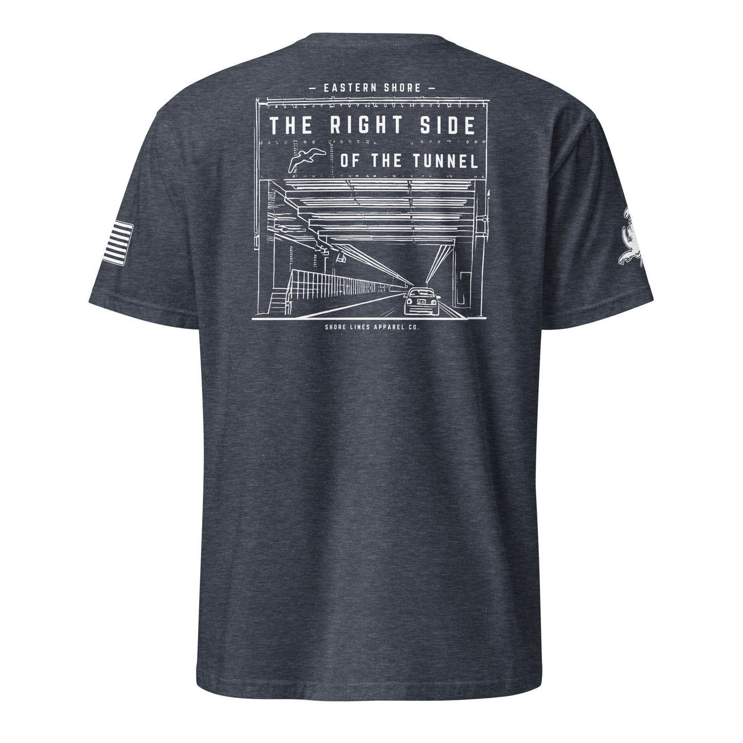 The Right Side CBBT | Core SS P-heathernavy-Shore Lines Apparel Co.