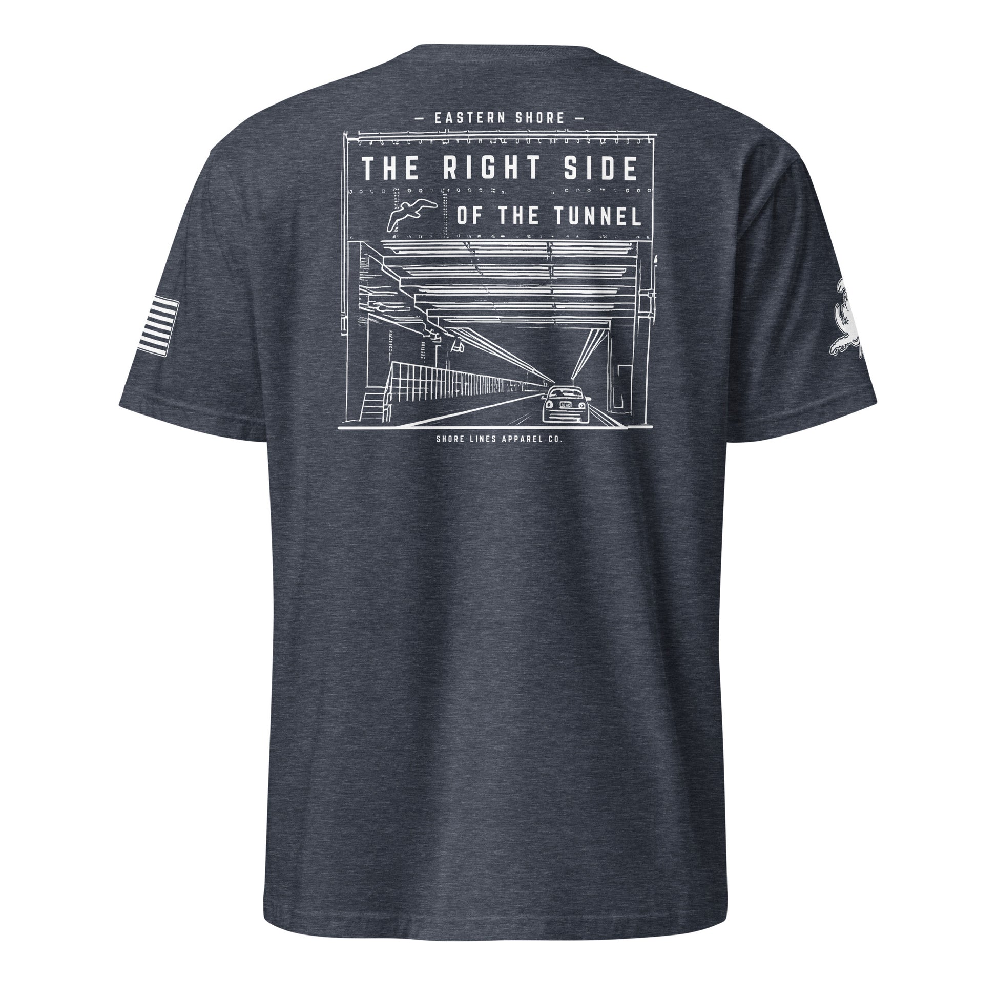 The Right Side CBBT | Core SS P-heathernavy-Shore Lines Apparel Co.
