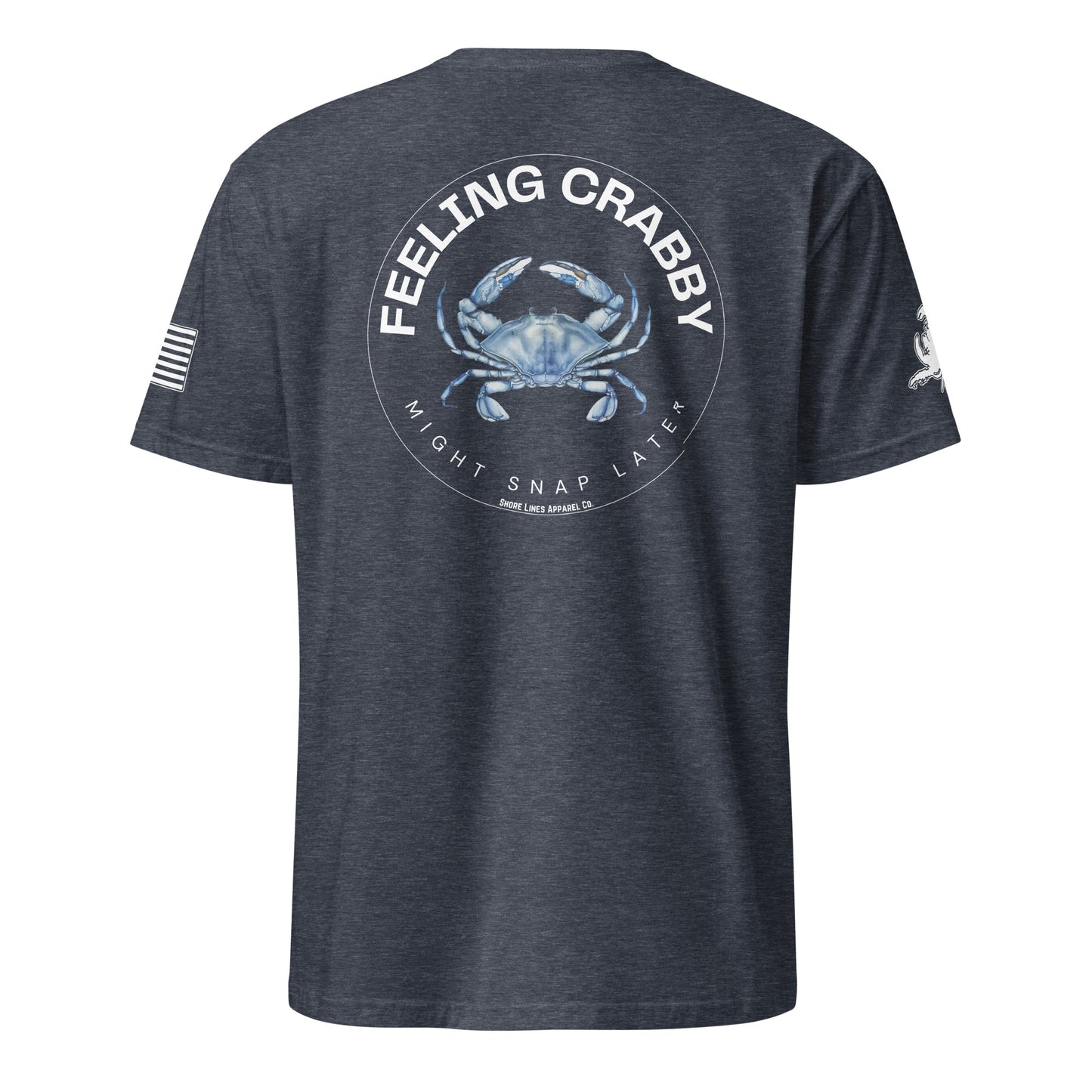 Feeling Crabby | SS P-heathernavy-Shore Lines Apparel Co.