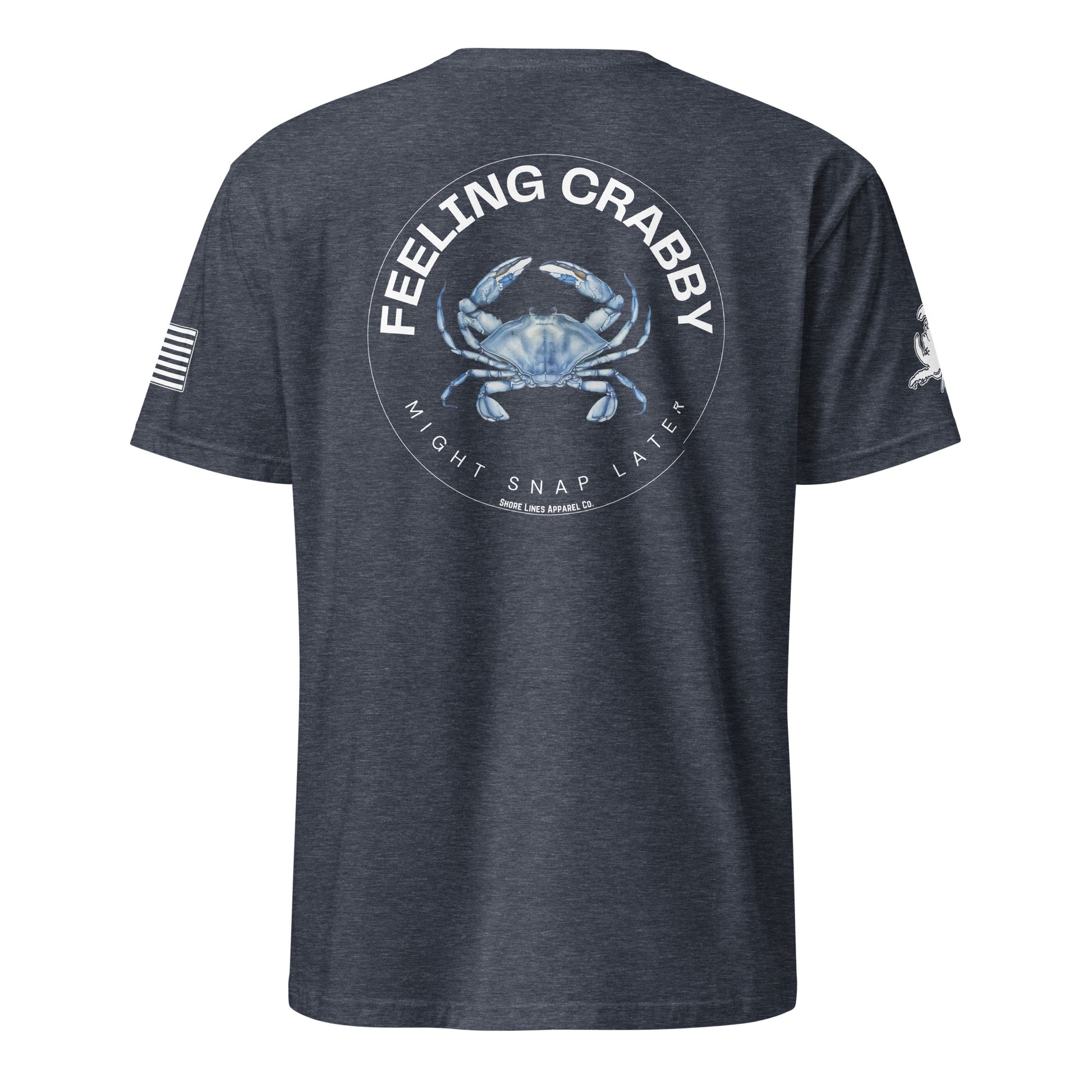 Feeling Crabby | SS P-heathernavy-Shore Lines Apparel Co.