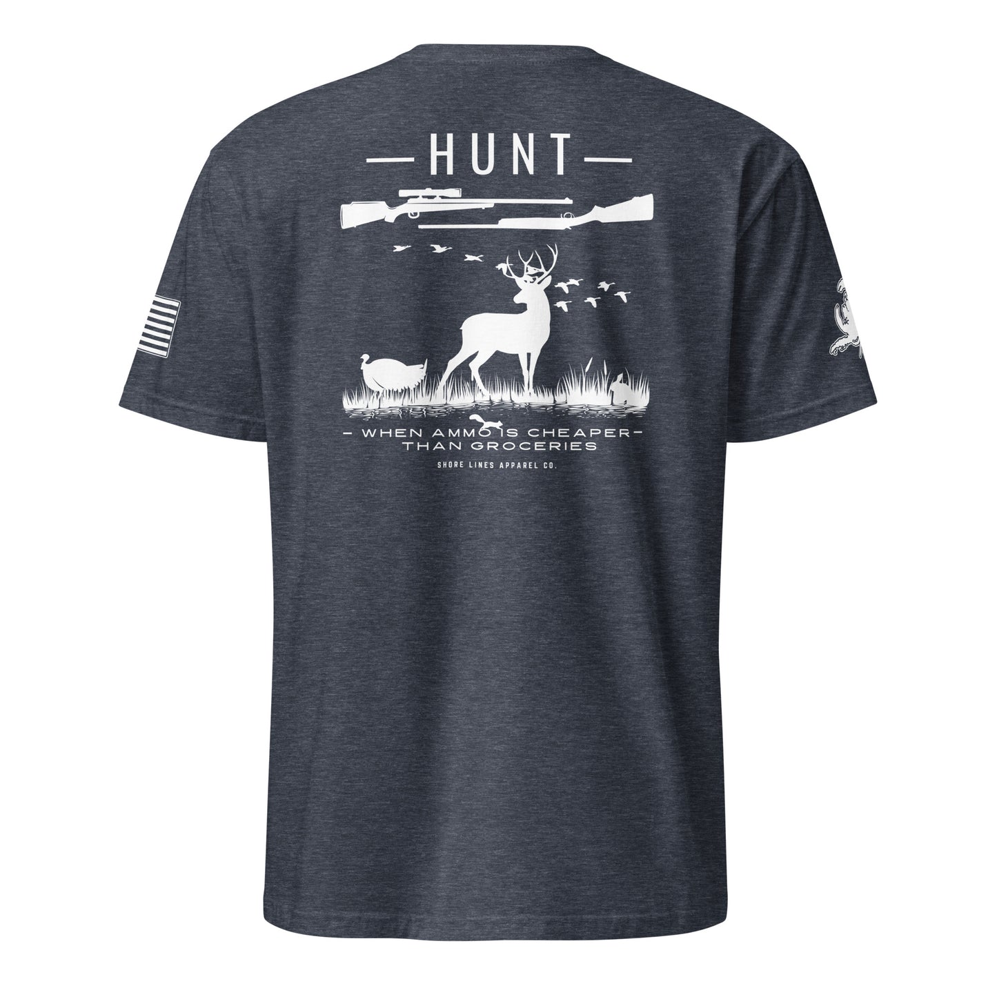 Hunt | Core SS P-heathernavy-Shore Lines Apparel Co.