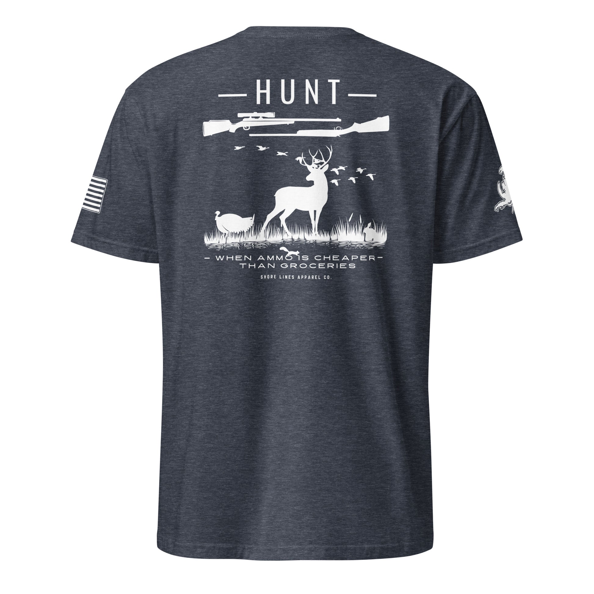 Hunt | Core SS P-heathernavy-Shore Lines Apparel Co.