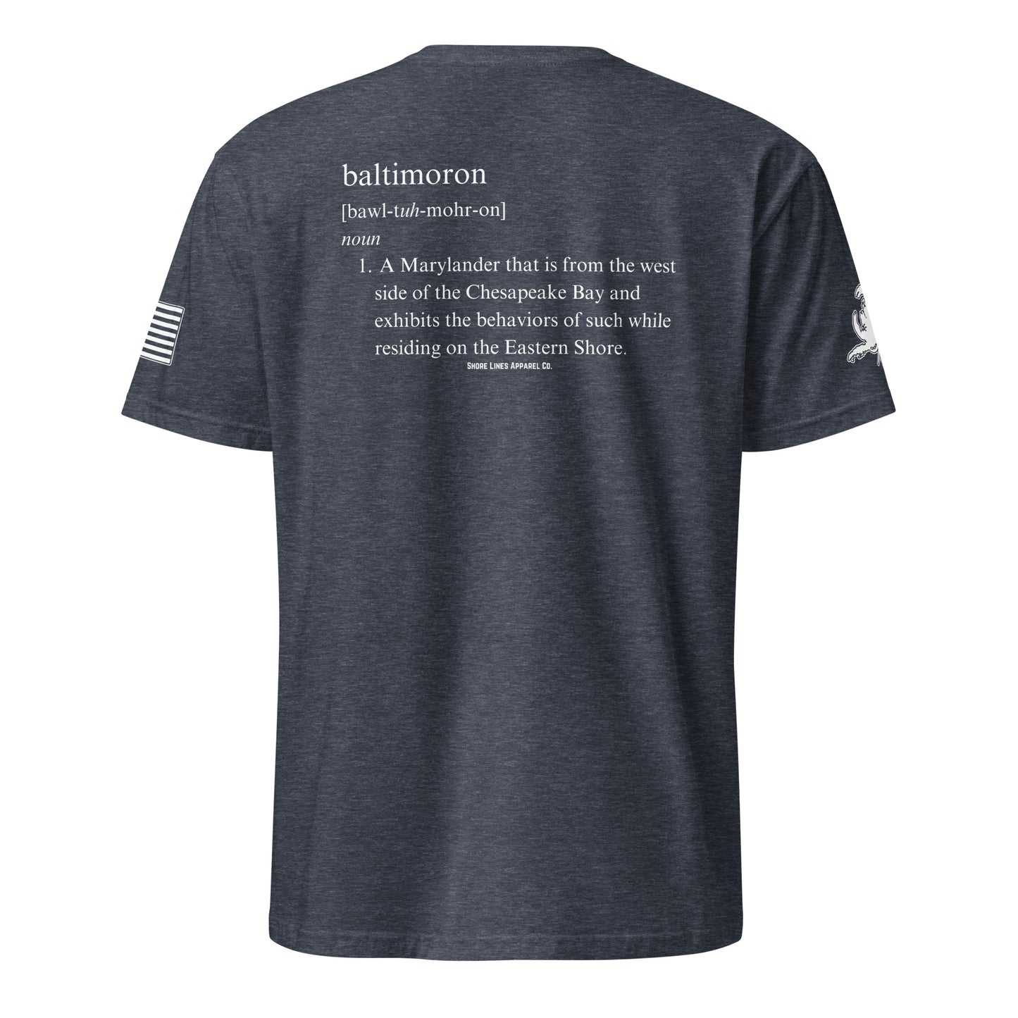 Baltimoron | SS P-heathernavy-Shore Lines Apparel Co.