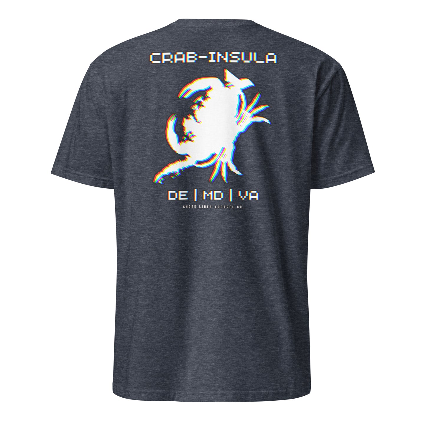 Crabinsula (Retro) | SS-heathernavy-Shore Lines Apparel Co.
