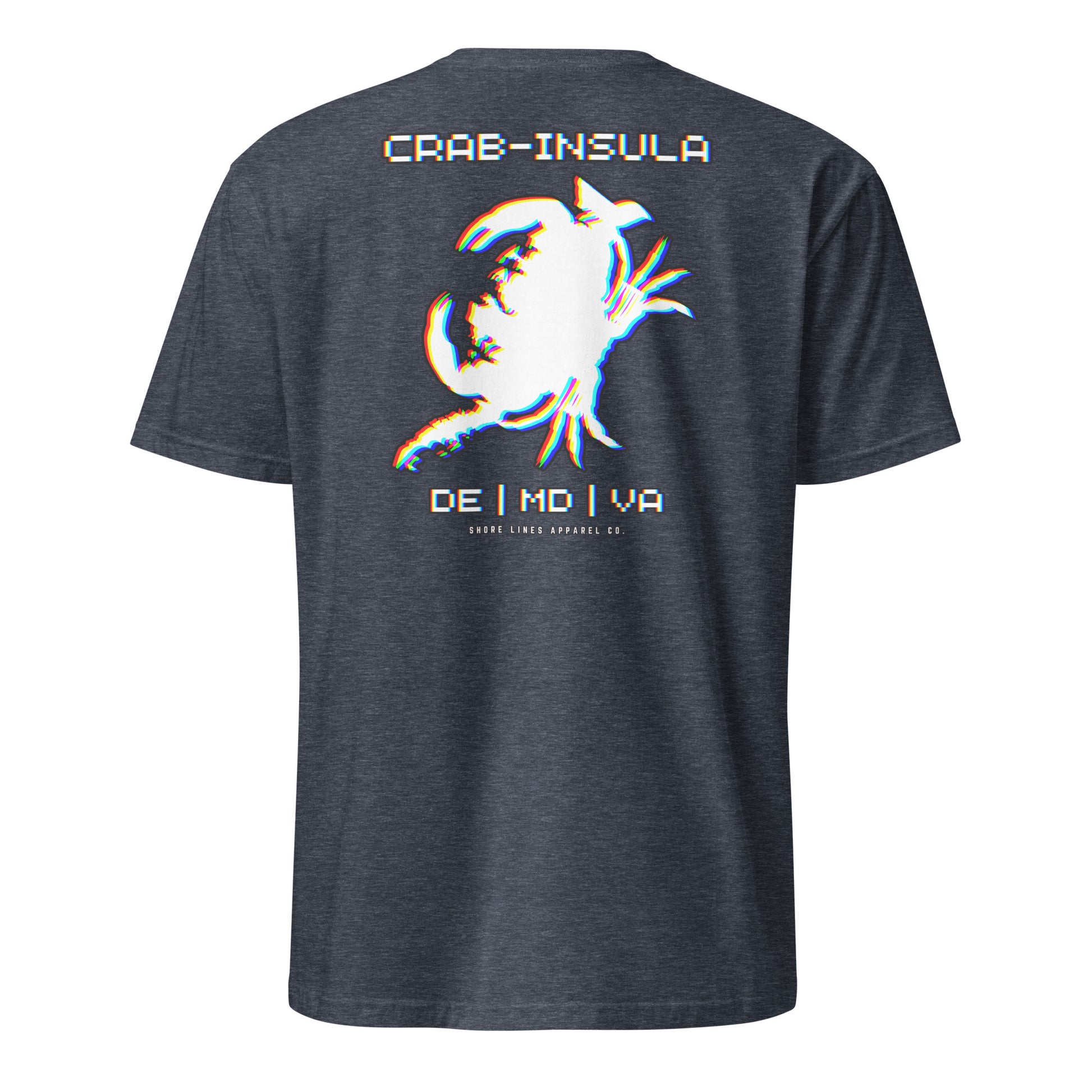 Crabinsula (Retro) | SS-heathernavy-Shore Lines Apparel Co.