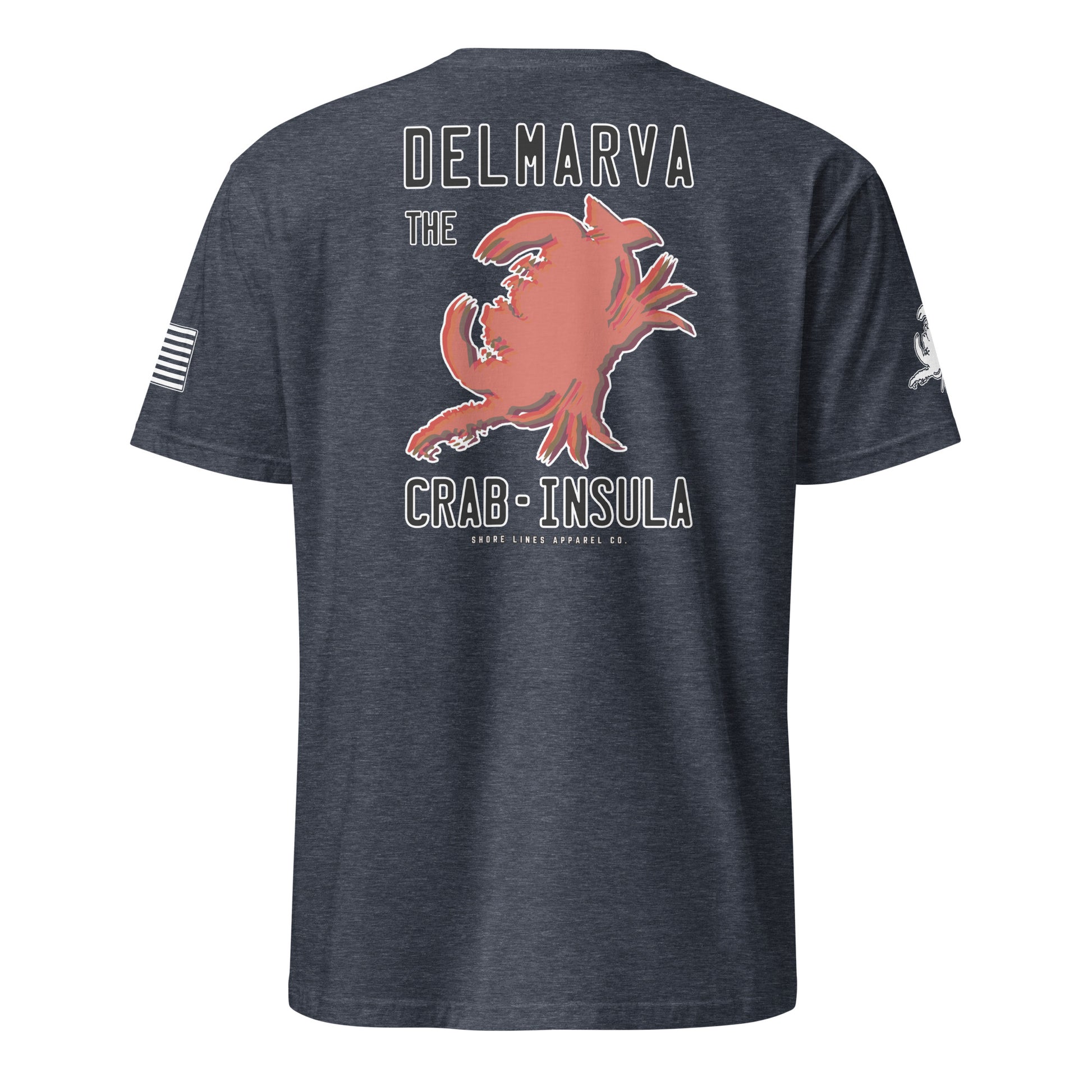 Crabinsula | SS P-heathernavy-Shore Lines Apparel Co.