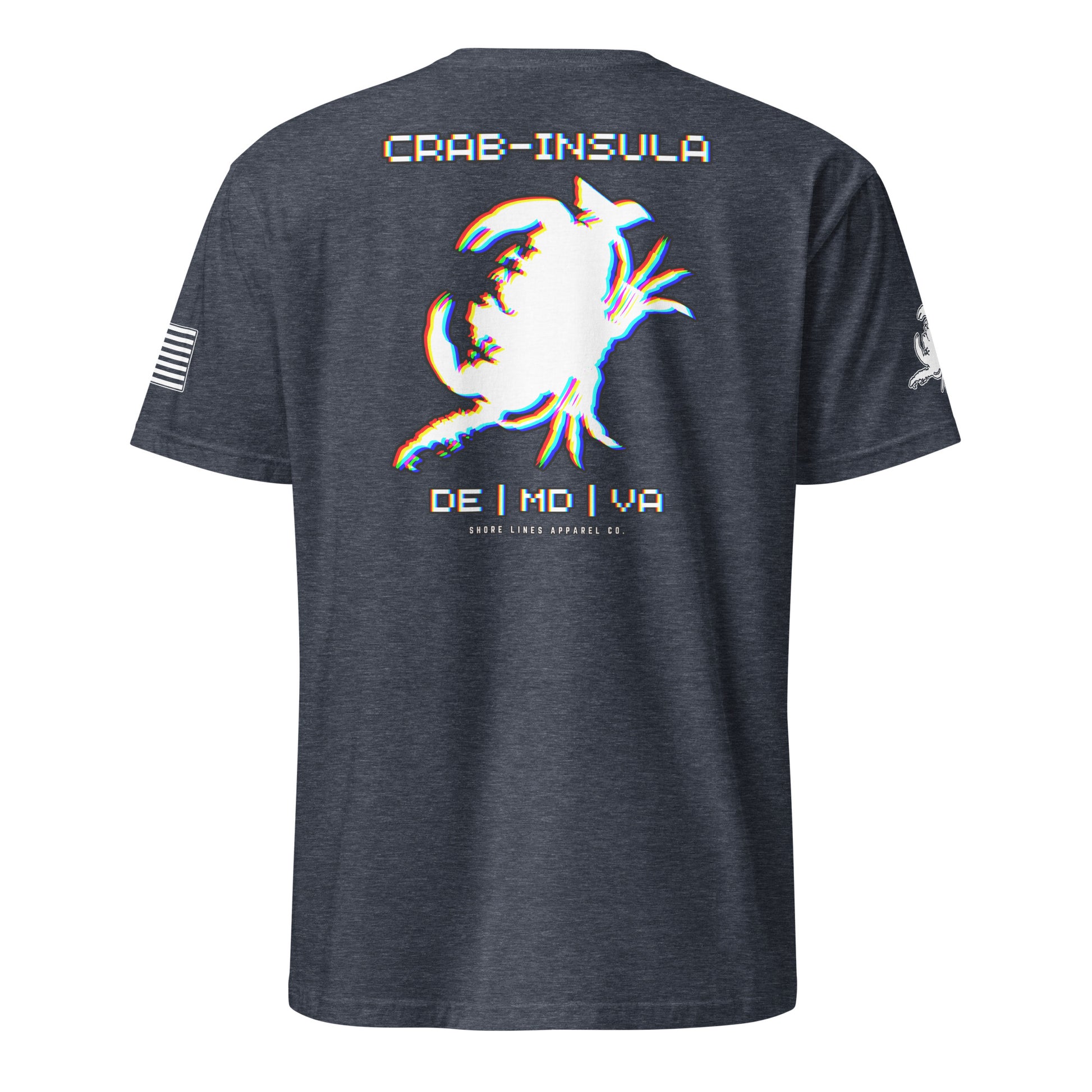 Crabinsula (Retro) | SS P-heathernavy-Shore Lines Apparel Co.