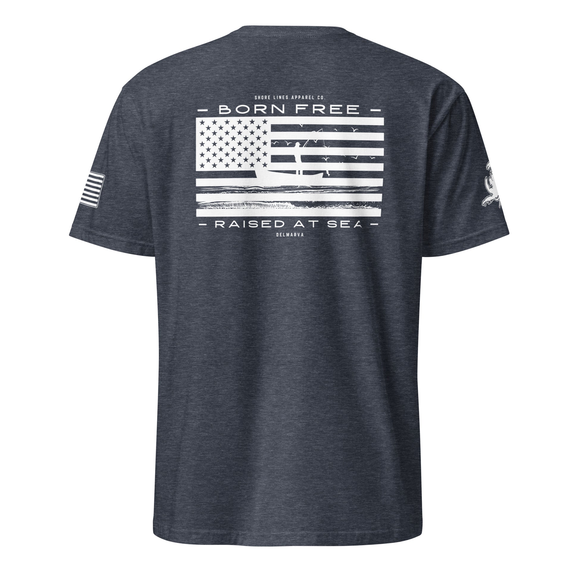 Born Free Raised at Sea | SS P-heathernavy-Shore Lines Apparel Co.