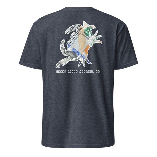 Crabinsula Blue Strips | SS-heathernavy-Shore Lines Apparel Co.