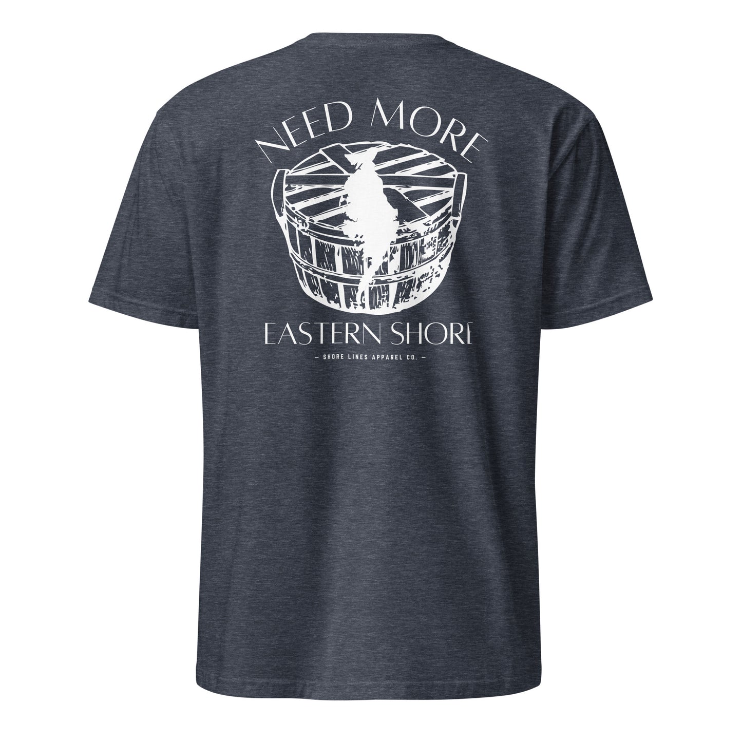 Need More Eastern Shore | SS-heathernavy-Shore Lines Apparel Co.