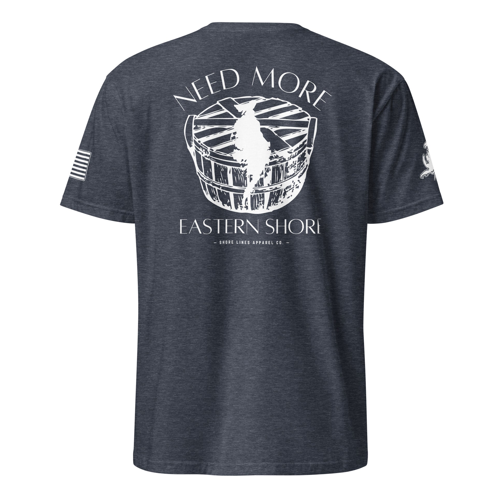 Need More Eastern Shore | SS P-heathernavy-Shore Lines Apparel Co.