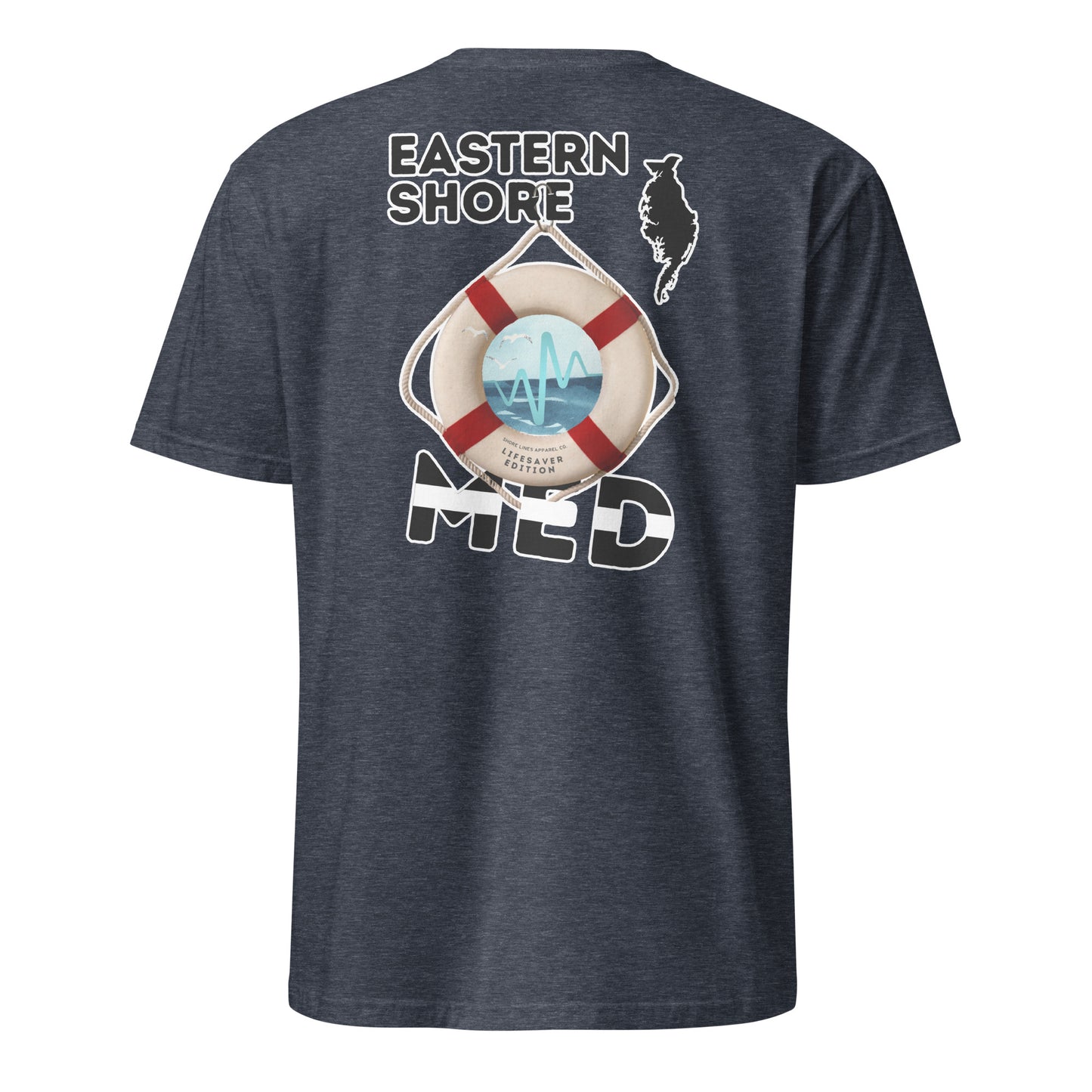 Med | Lifesaver Edition | Core SS-heathernavy-Shore Lines Apparel Co.