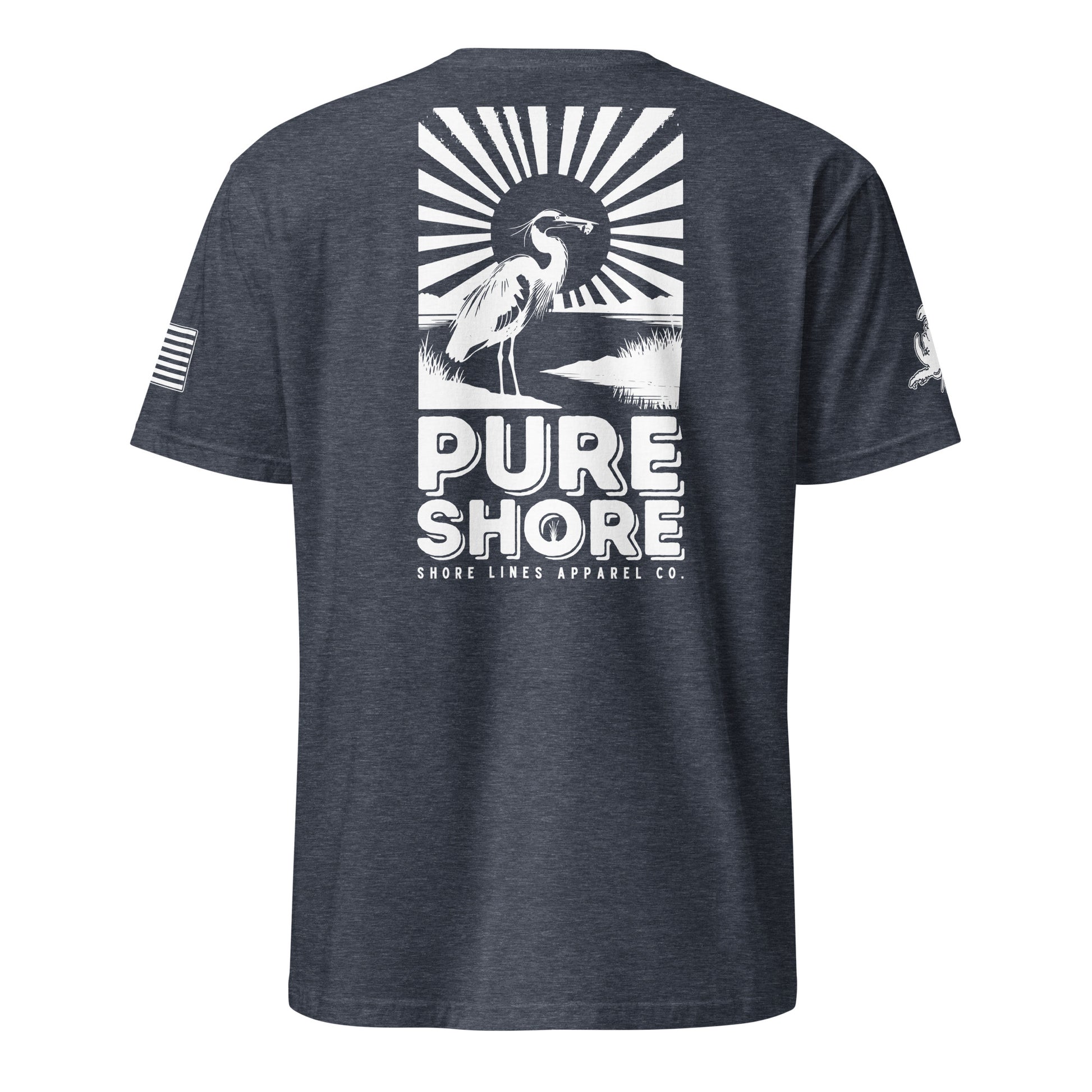 Pure Shore | Short Sleeve P-navy-Shore Lines Apparel Co.