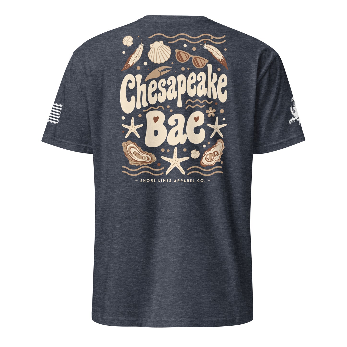 Chesapeake Bae | Short Sleeve P-navy-Shore Lines Apparel Co.™