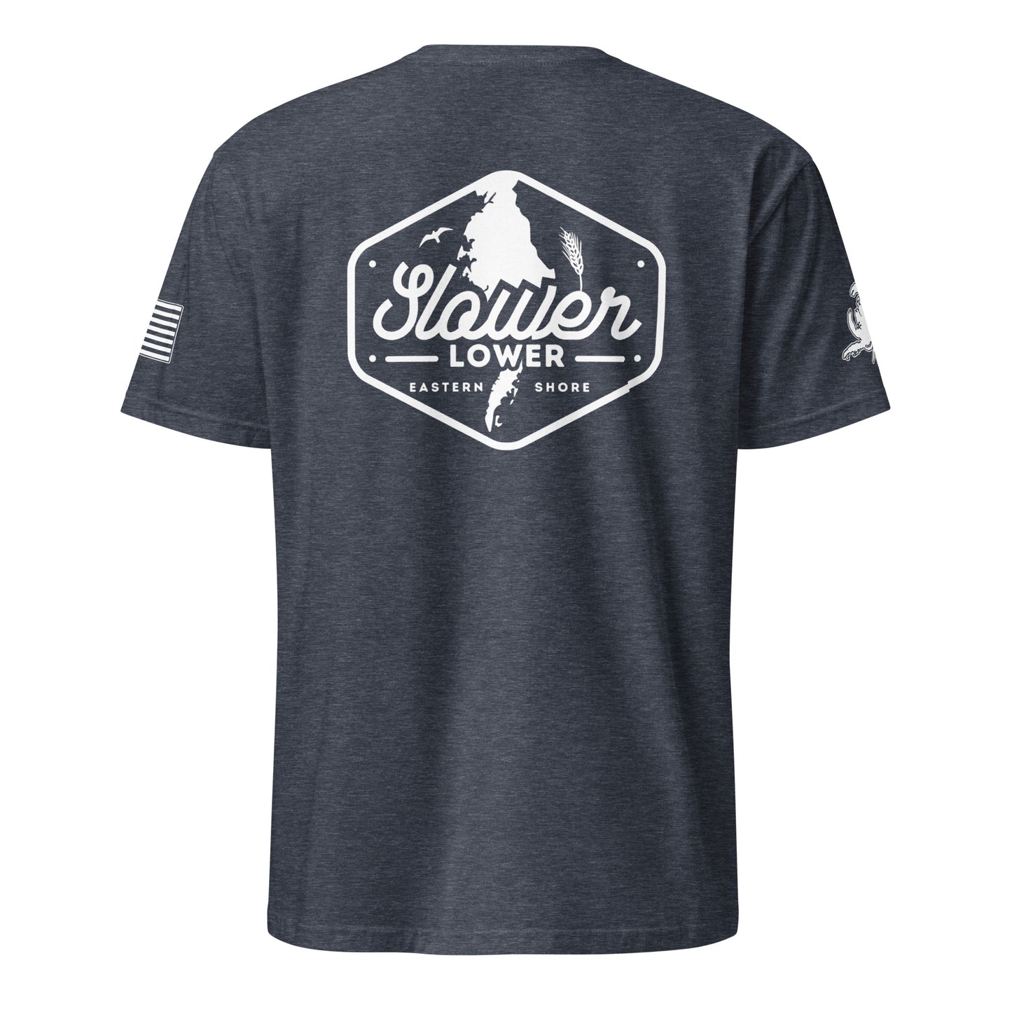 Slower Lower | Short Sleeve P-navy-Shore Lines Apparel Co.™