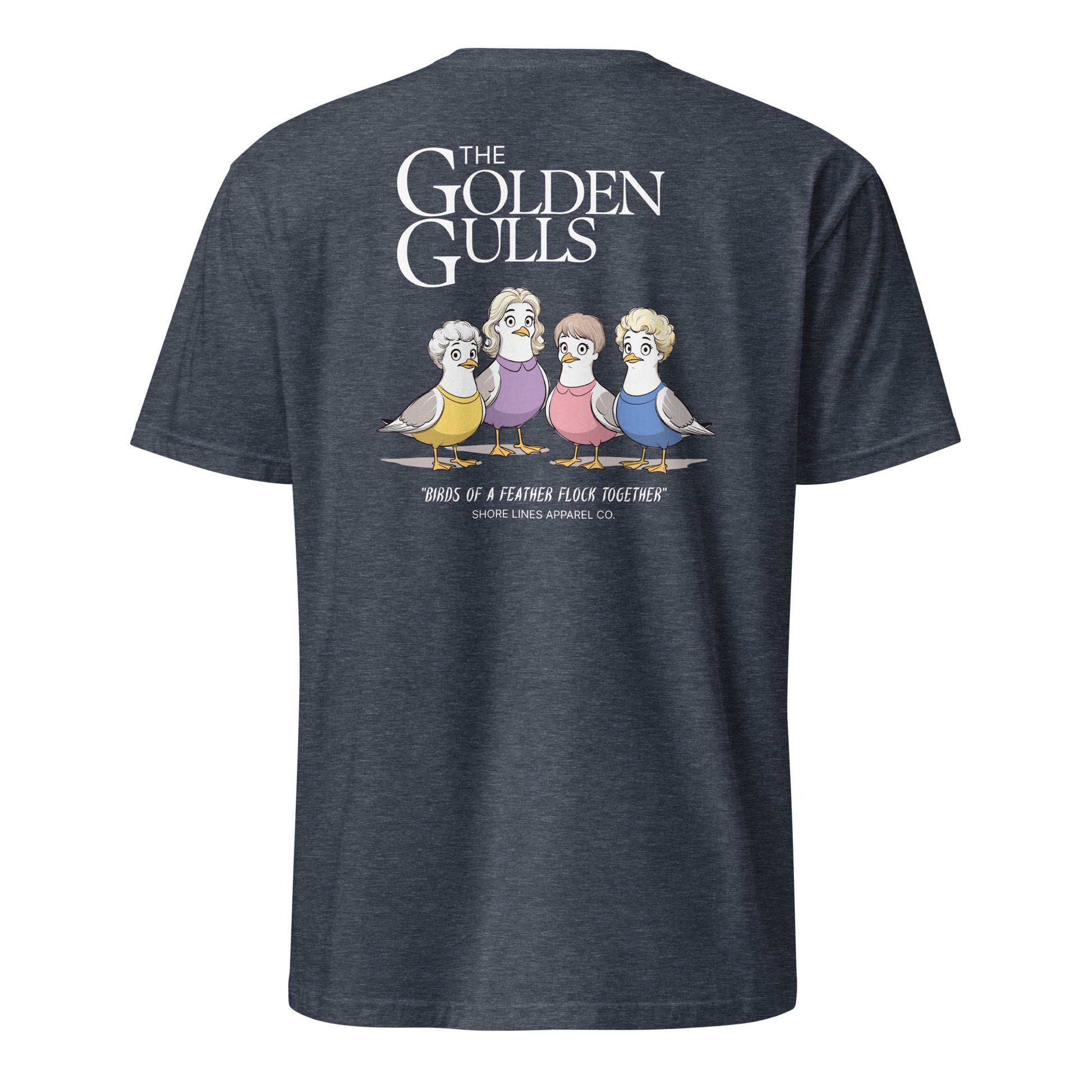 The Golden Gulls | Short Sleeve-navy-Shore Lines Apparel Co.™