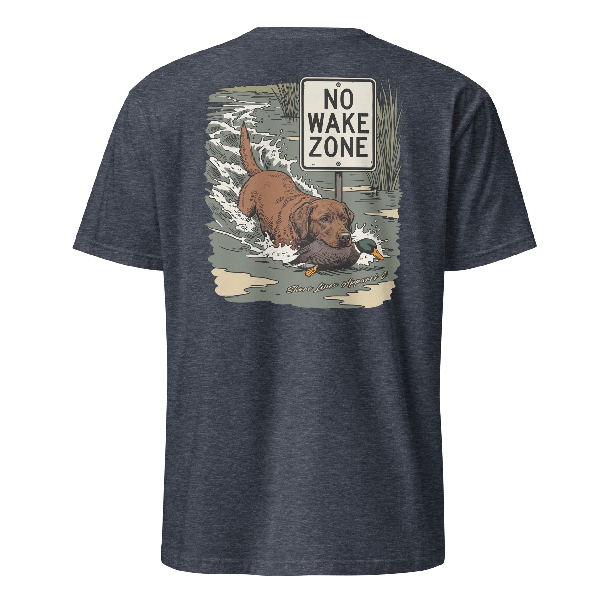 No Wake Zone | Short Sleeve-navy-Shore Lines Apparel Co.™