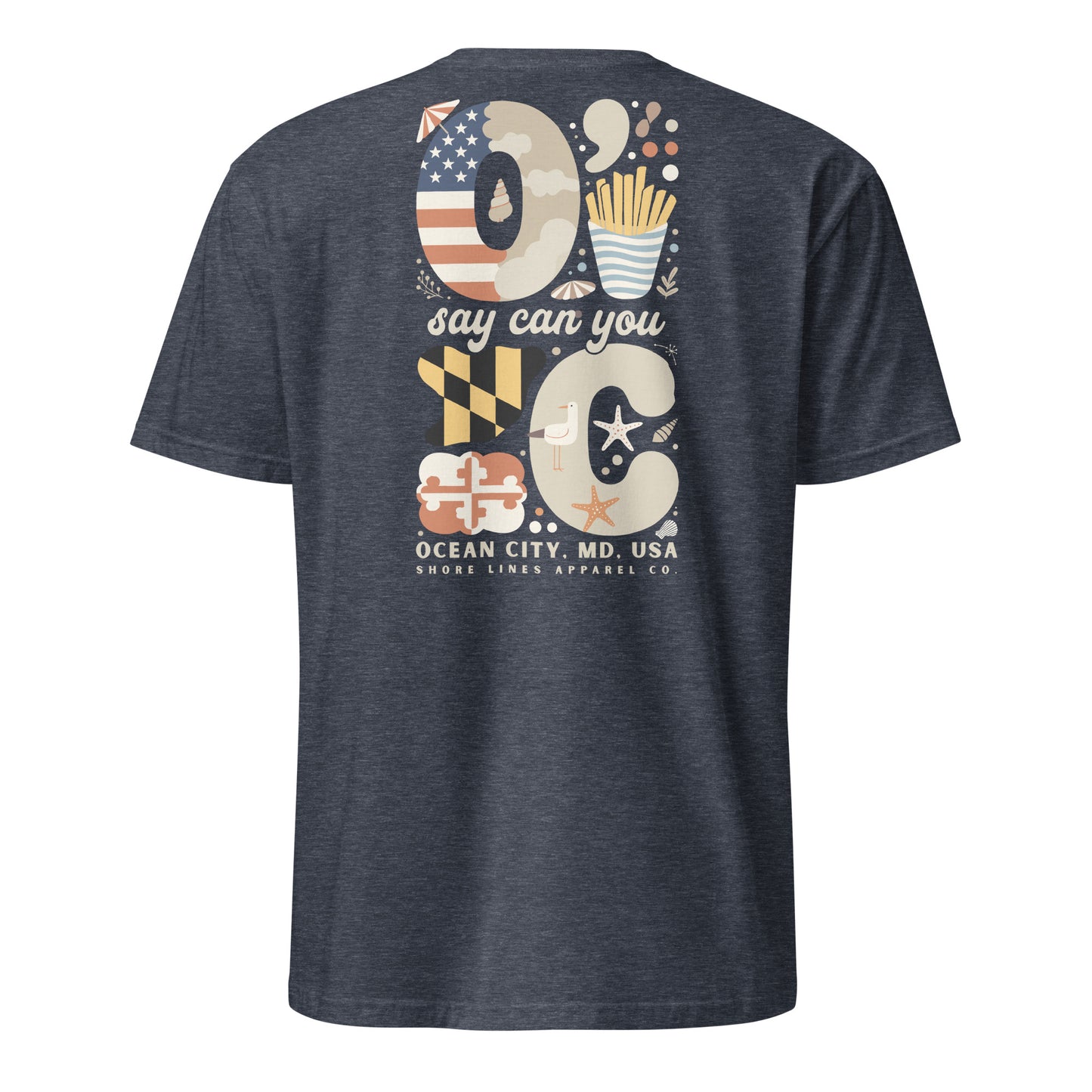 O Say Can You C | Short Sleeve-navy-Shore Lines Apparel Co.™