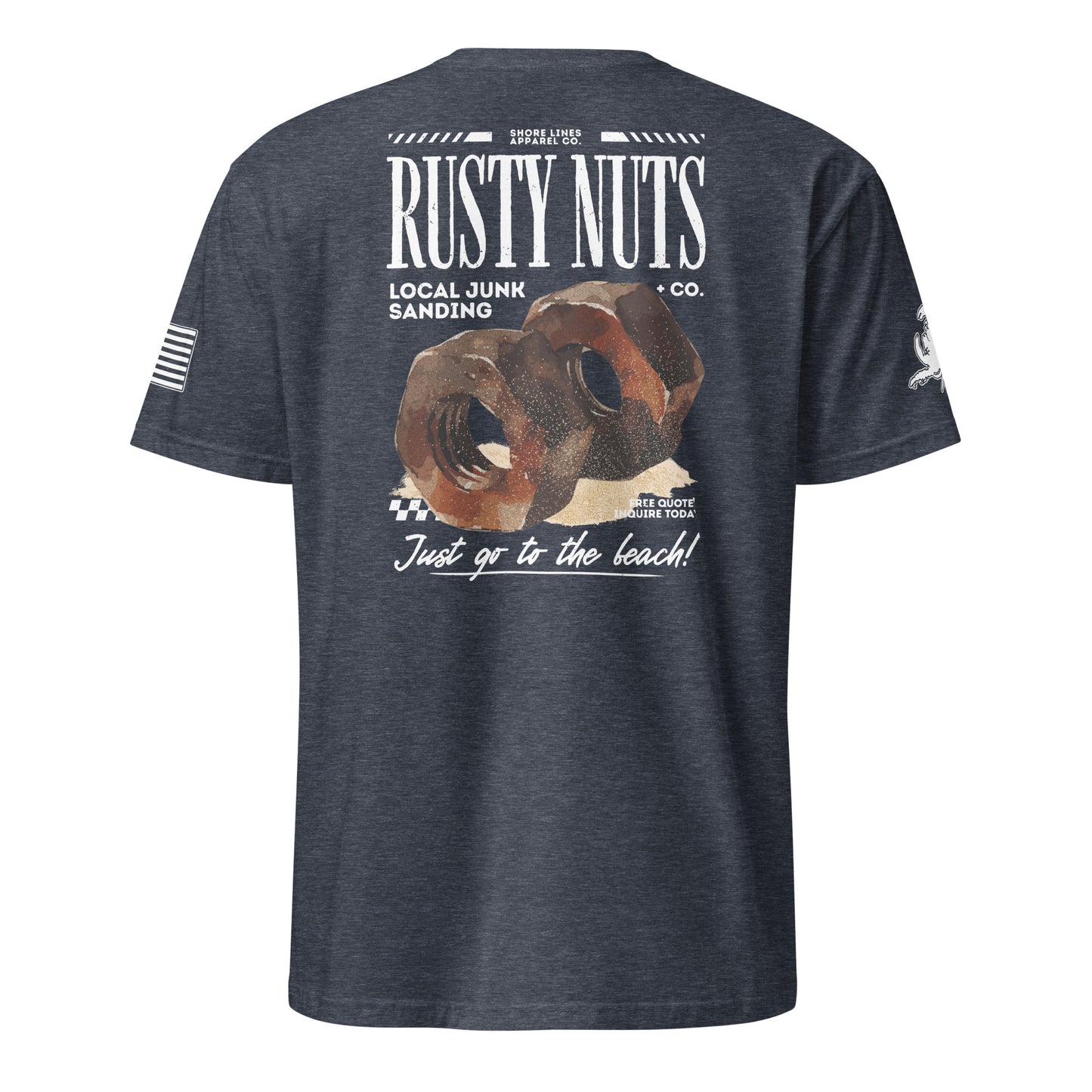 Rusty Nuts | Short Sleeve P-navy-Shore Lines Apparel Co.™