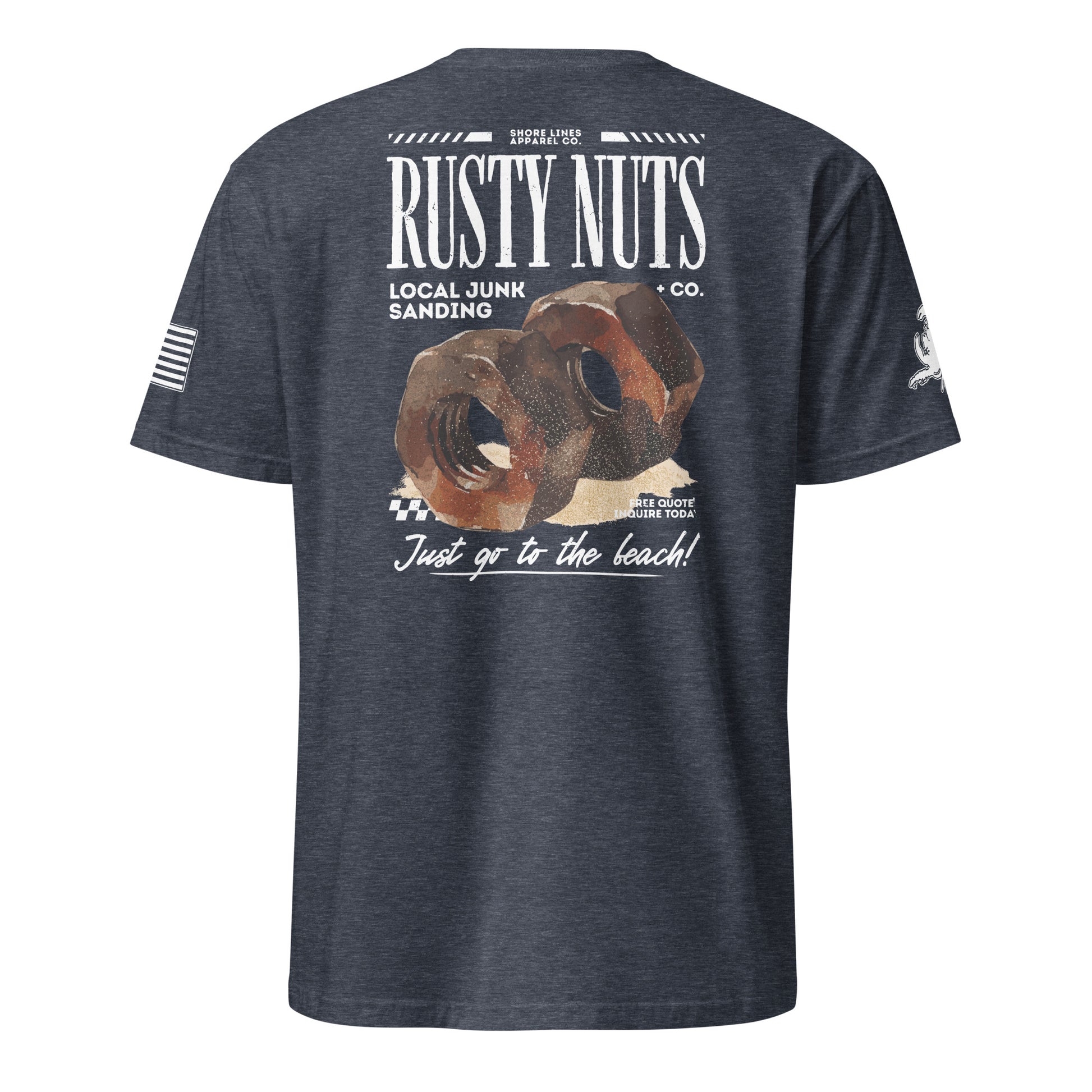 Rusty Nuts | Short Sleeve P-navy-Shore Lines Apparel Co.™