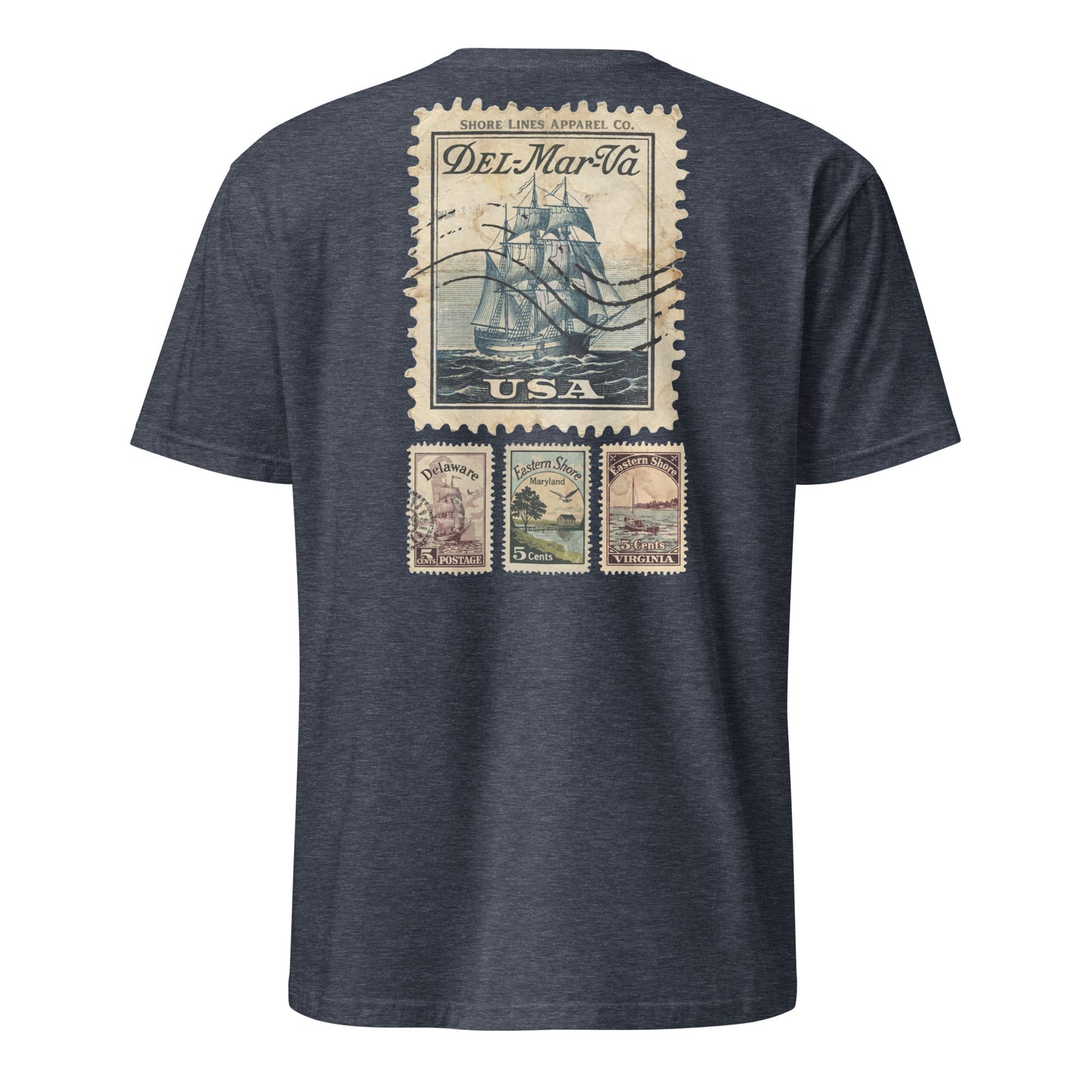 Stamps | Short Sleeve-navy-Shore Lines Apparel Co.™