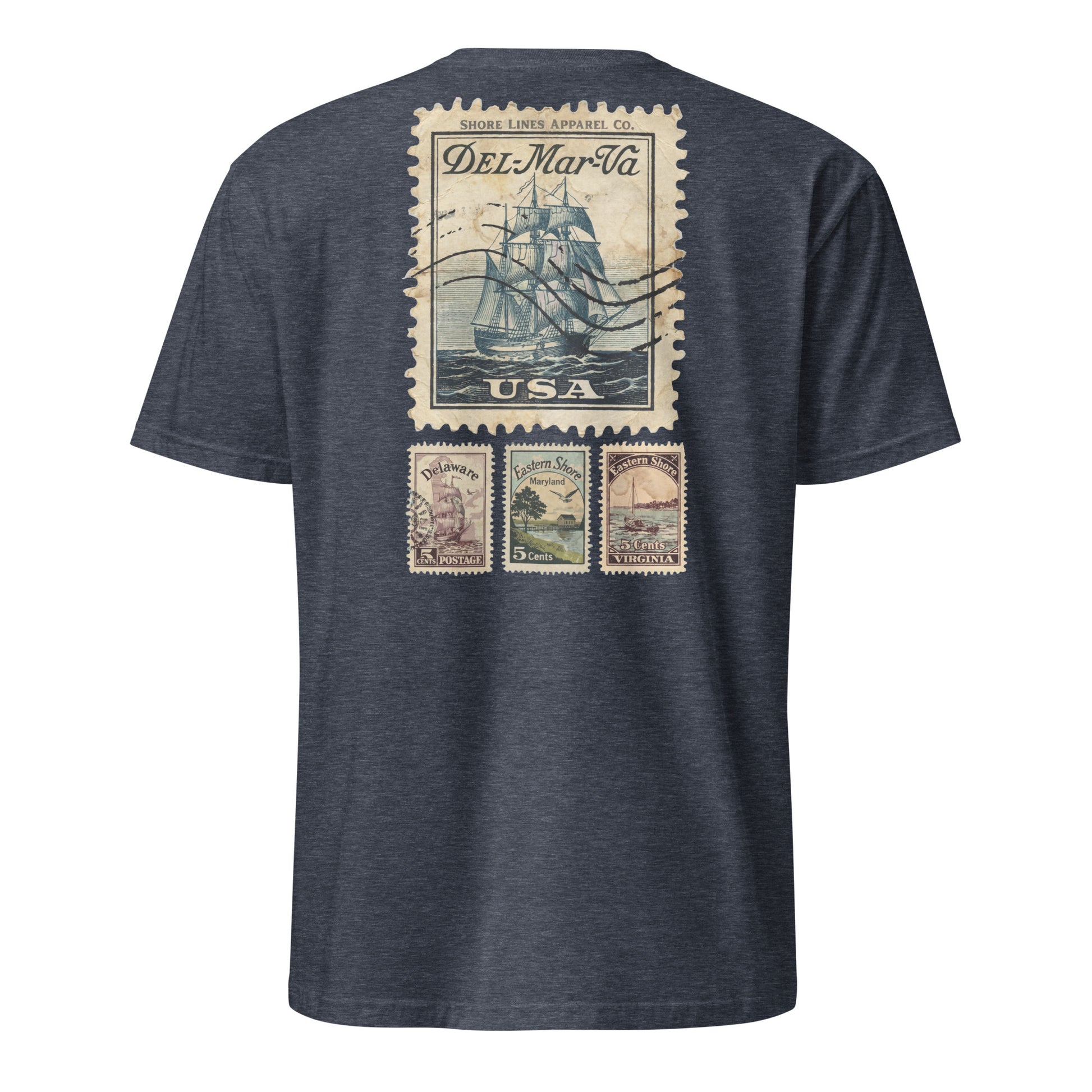 Stamps | Short Sleeve-navy-Shore Lines Apparel Co.™