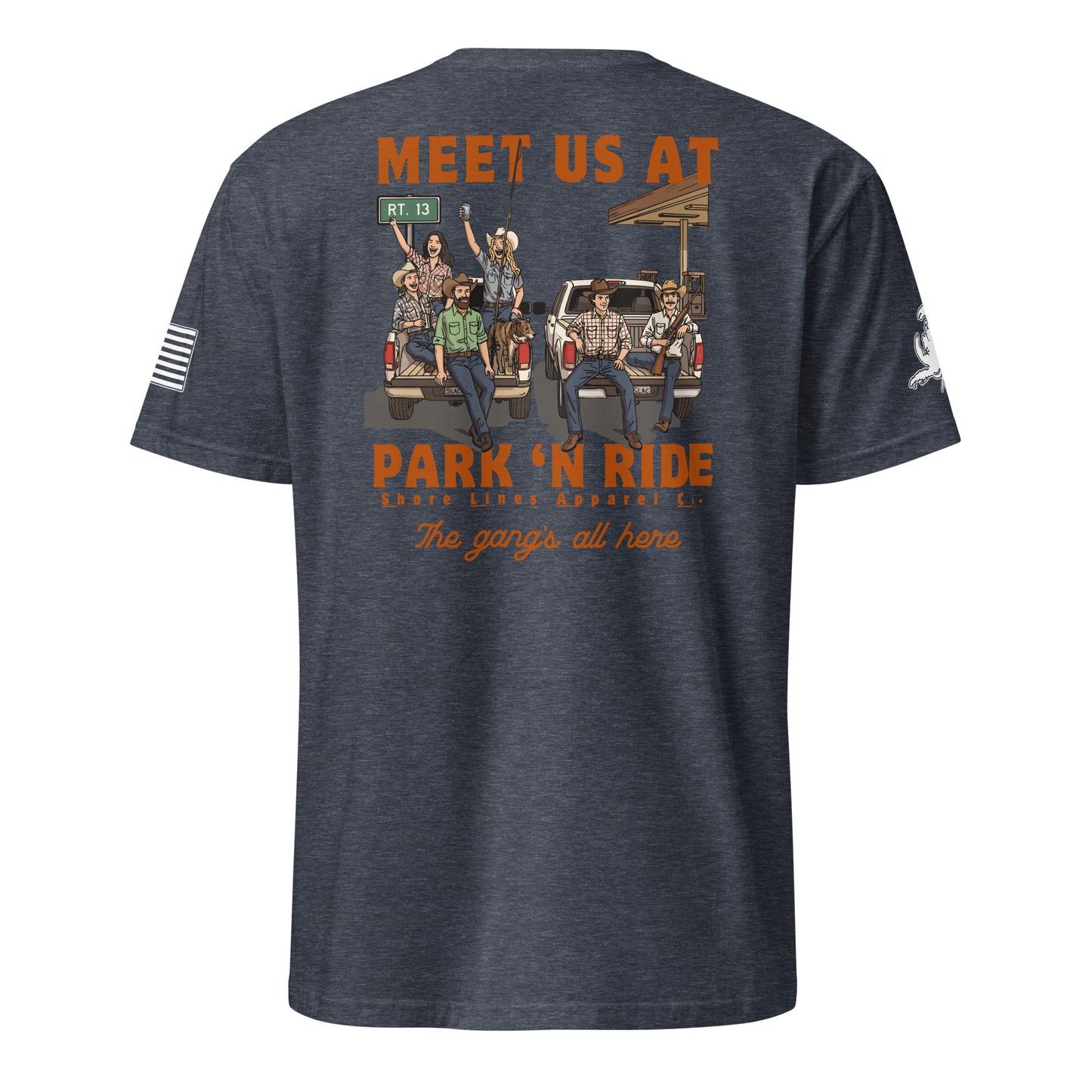 Park N Ride | Short Sleeve P-navy-Shore Lines Apparel Co.™