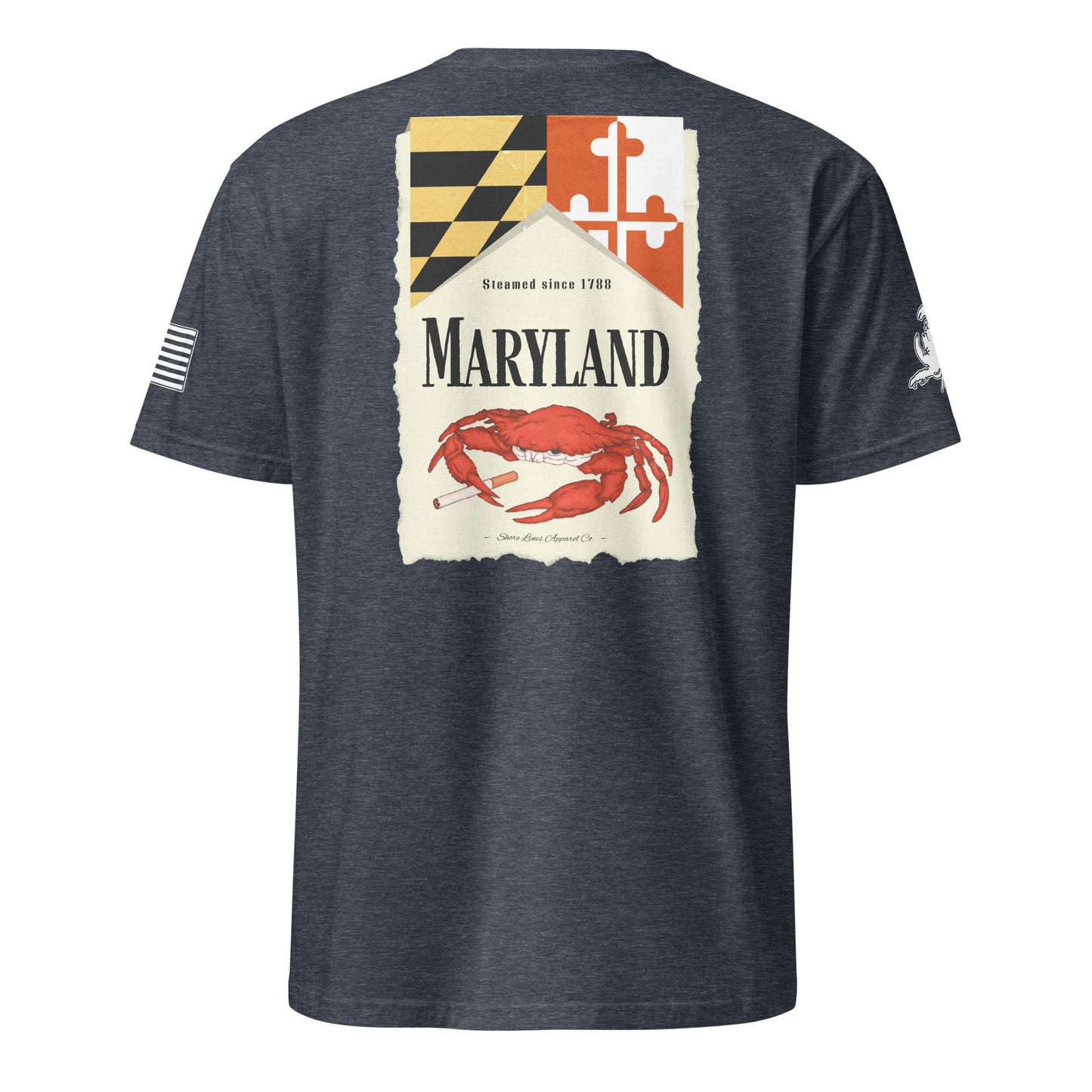 Maryland | Short Sleeve P-navy-Shore Lines Apparel Co.™