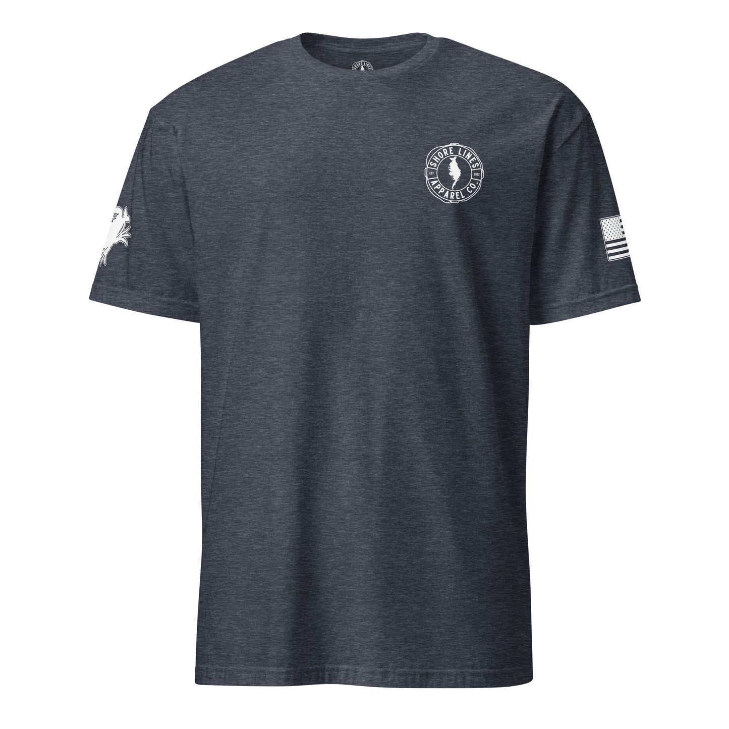 Eastern Shore Hard Knock | Core SS P-heathernavy-Shore Lines Apparel Co.