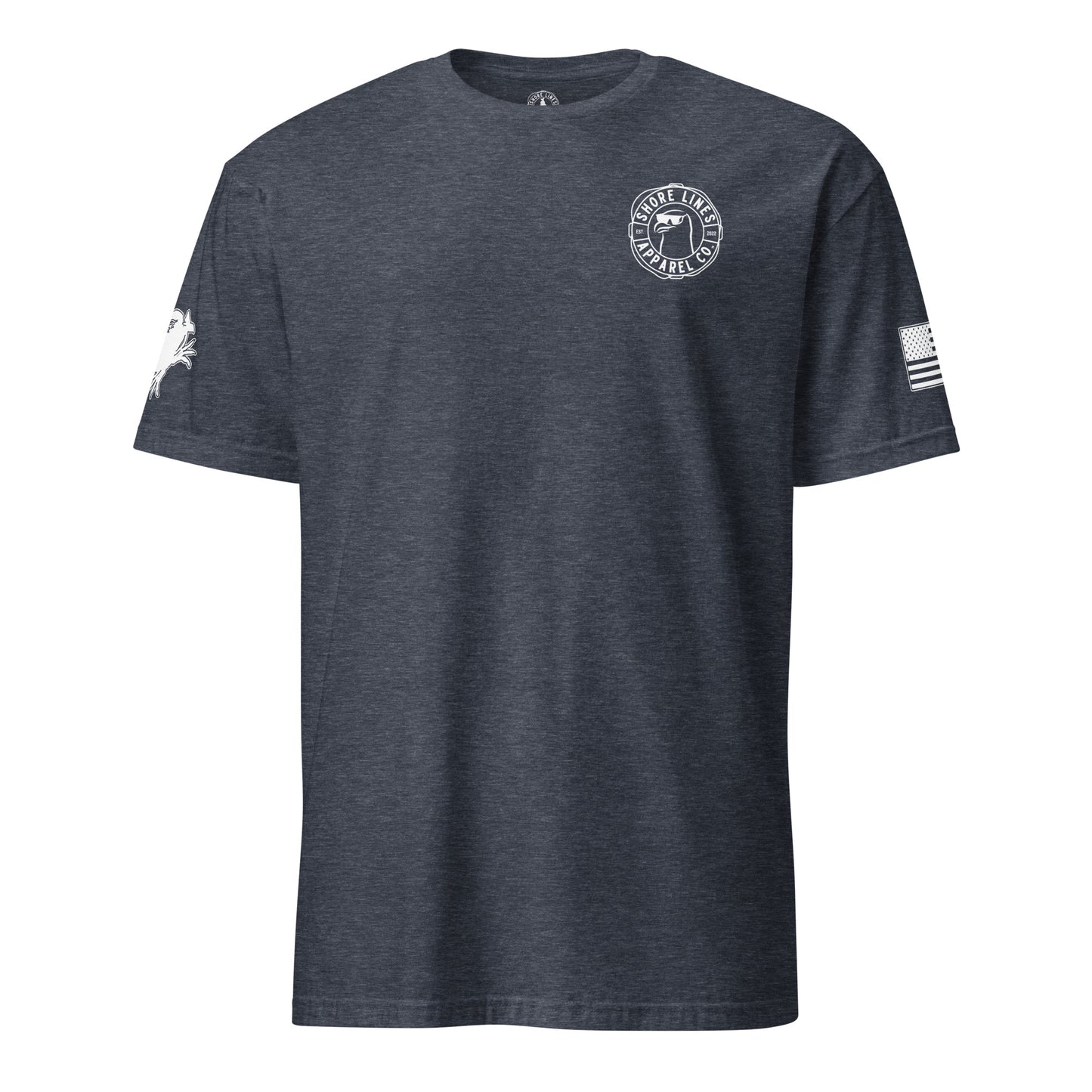 Slower Lower | Short Sleeve P-navy-Shore Lines Apparel Co.™