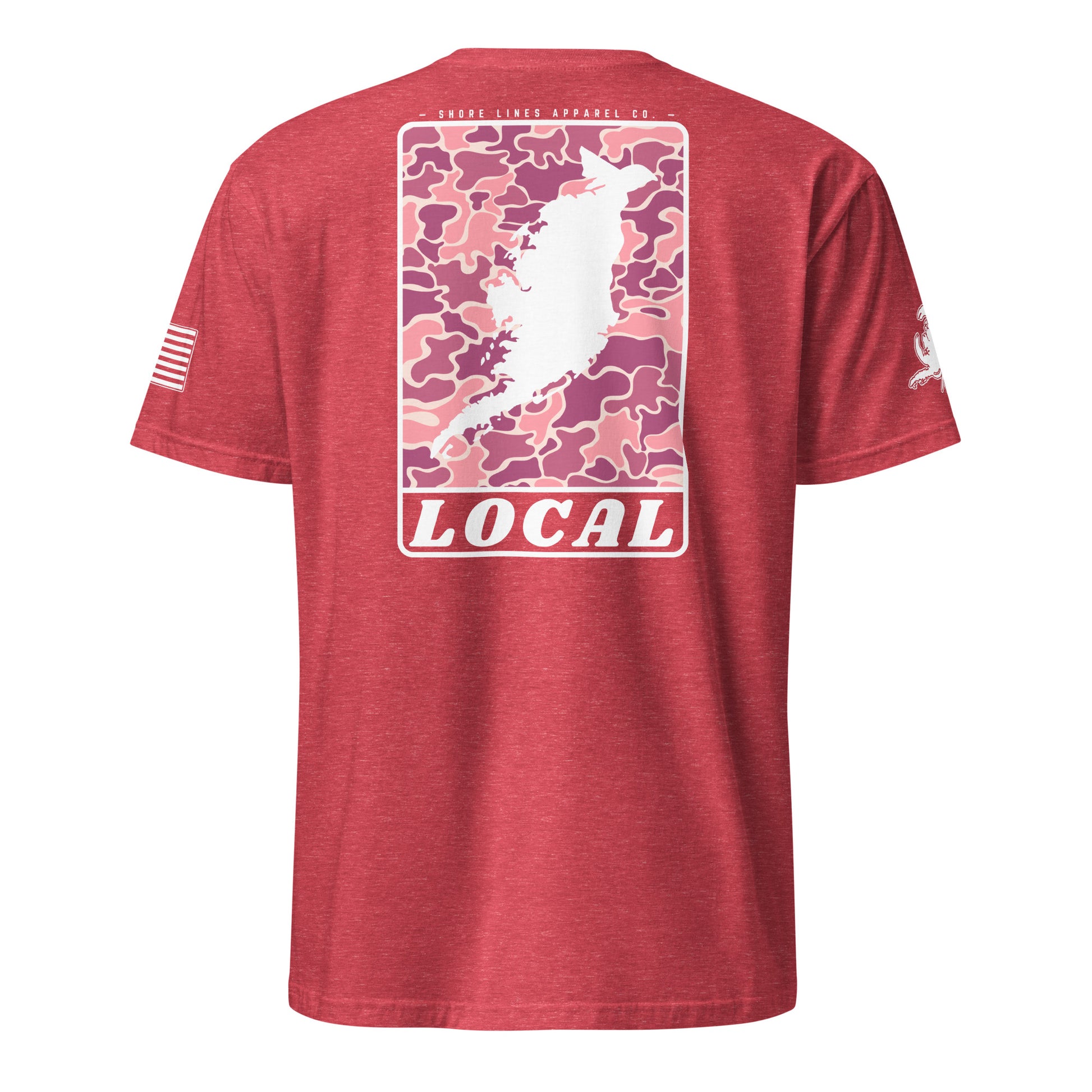 LOCAL (pink) | Core SS P-heatherred-Shore Lines Apparel Co.
