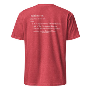 Baltimoron | SS-heatherred-Shore Lines Apparel Co.