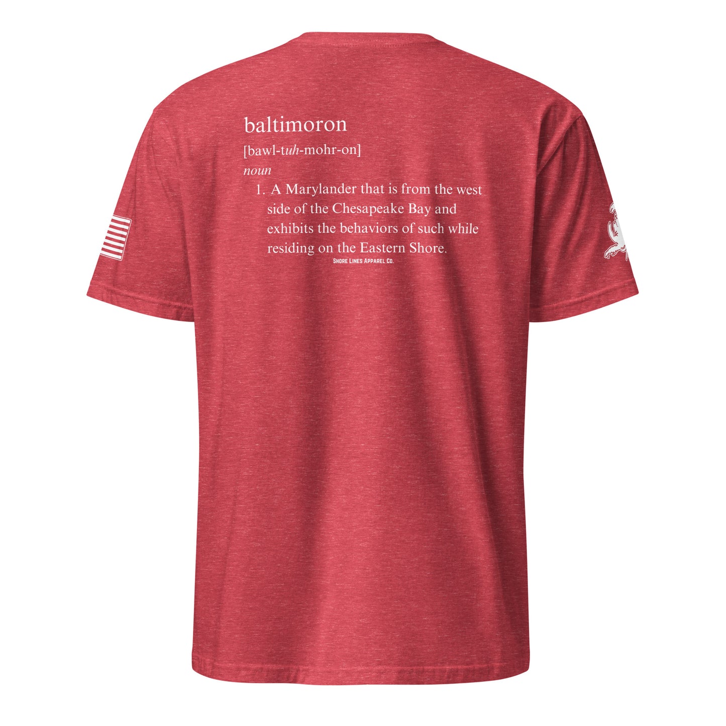 Baltimoron | SS P-heatherred-Shore Lines Apparel Co.
