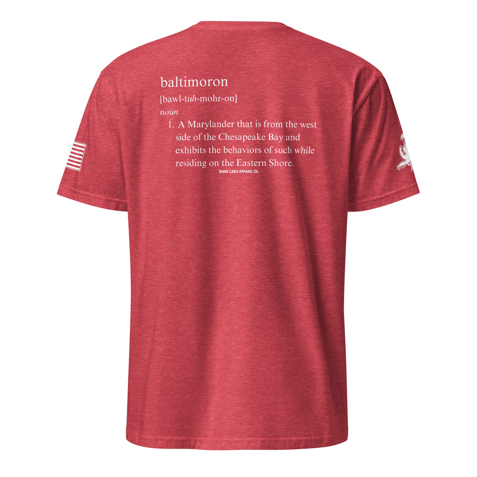 Baltimoron | SS P-heatherred-Shore Lines Apparel Co.